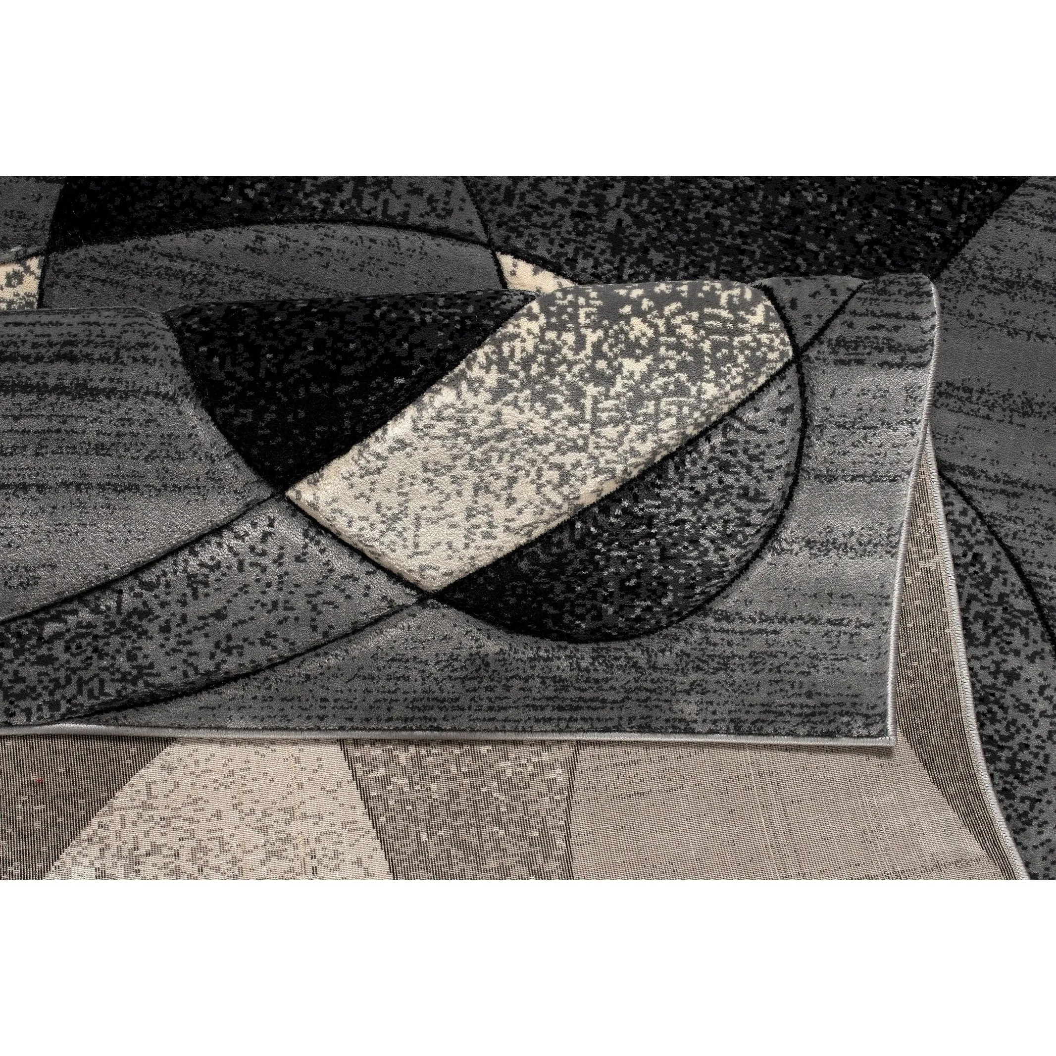 Rhodes Collection Abstract Designed Area Rug