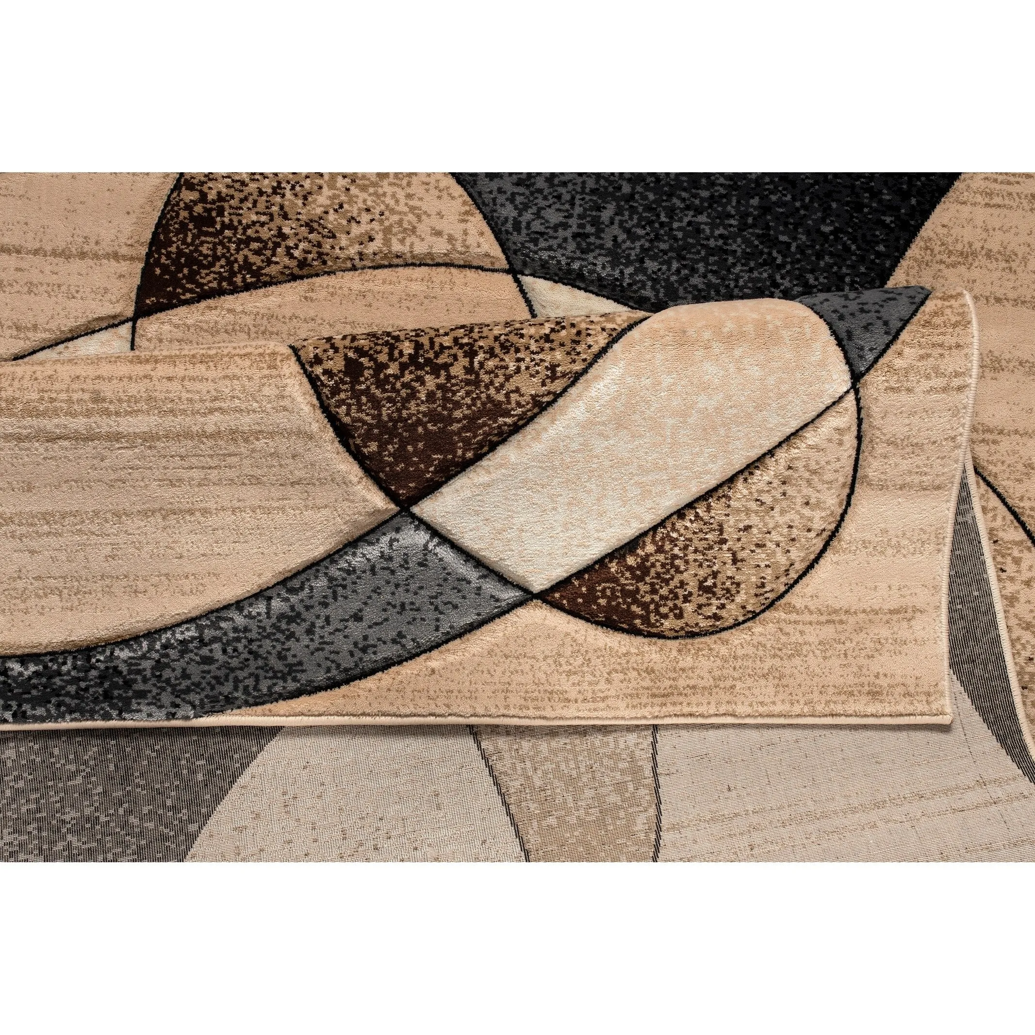 Rhodes Collection Abstract Designed Area Rug