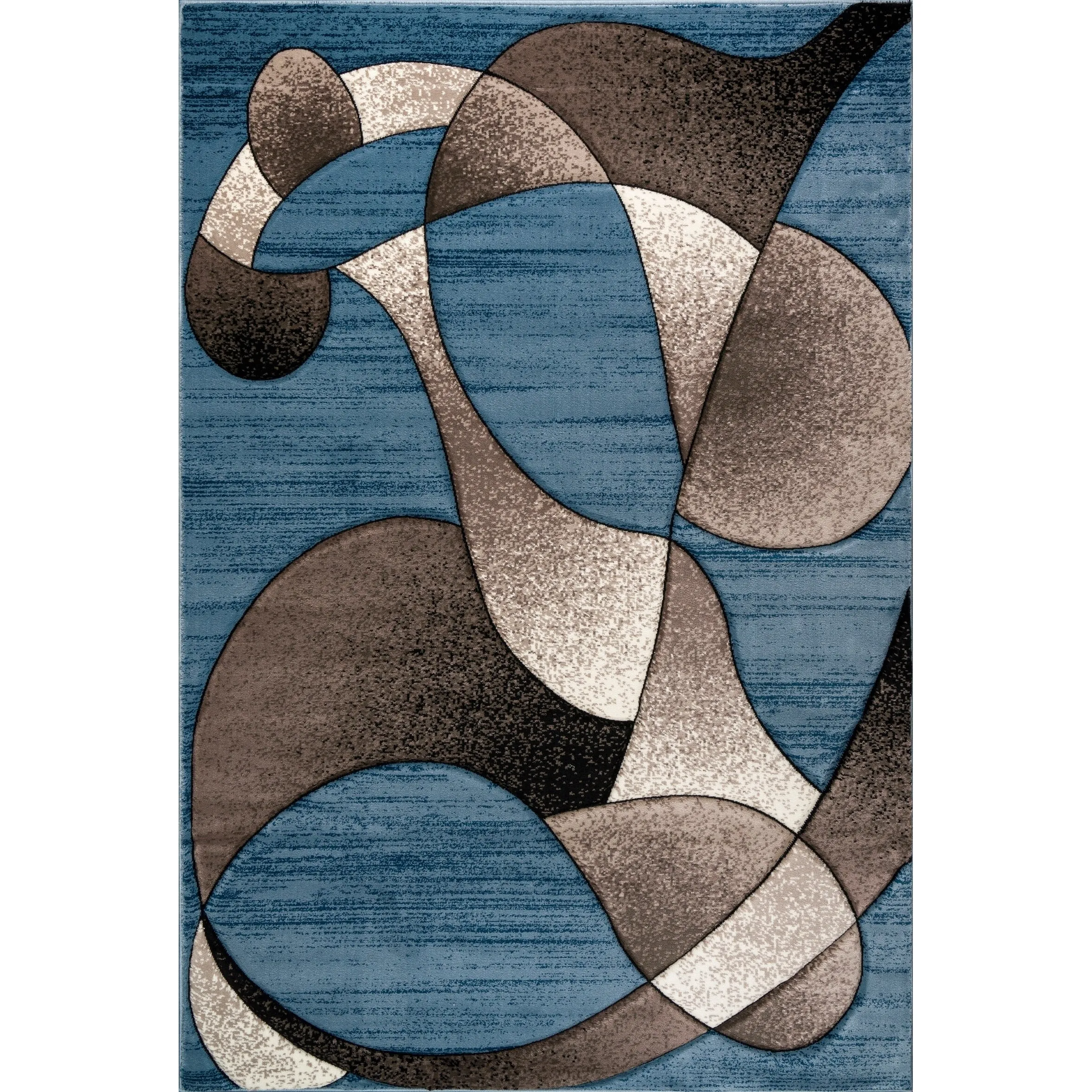 Rhodes Collection Abstract Designed Area Rug