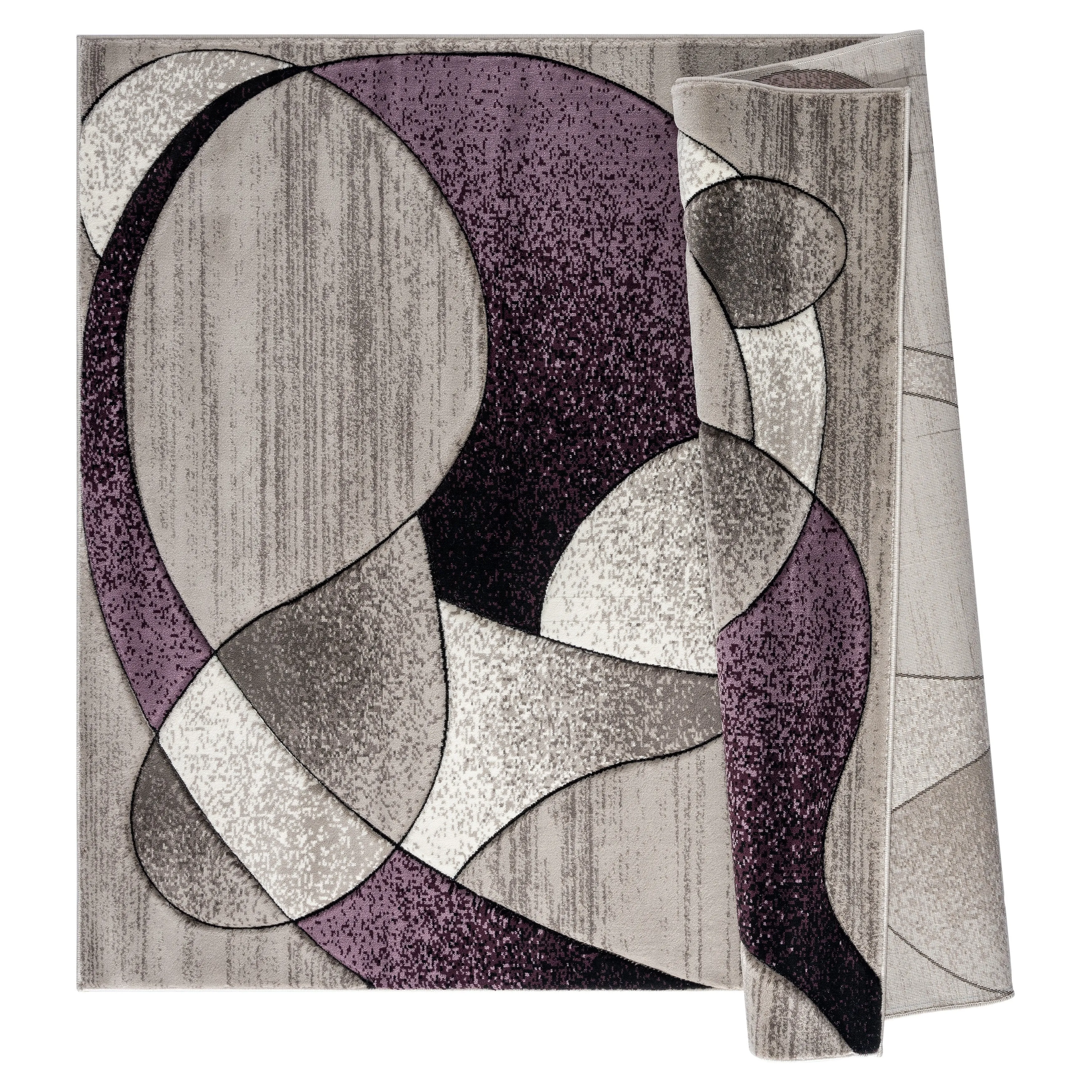 Rhodes Collection Abstract Designed Area Rug