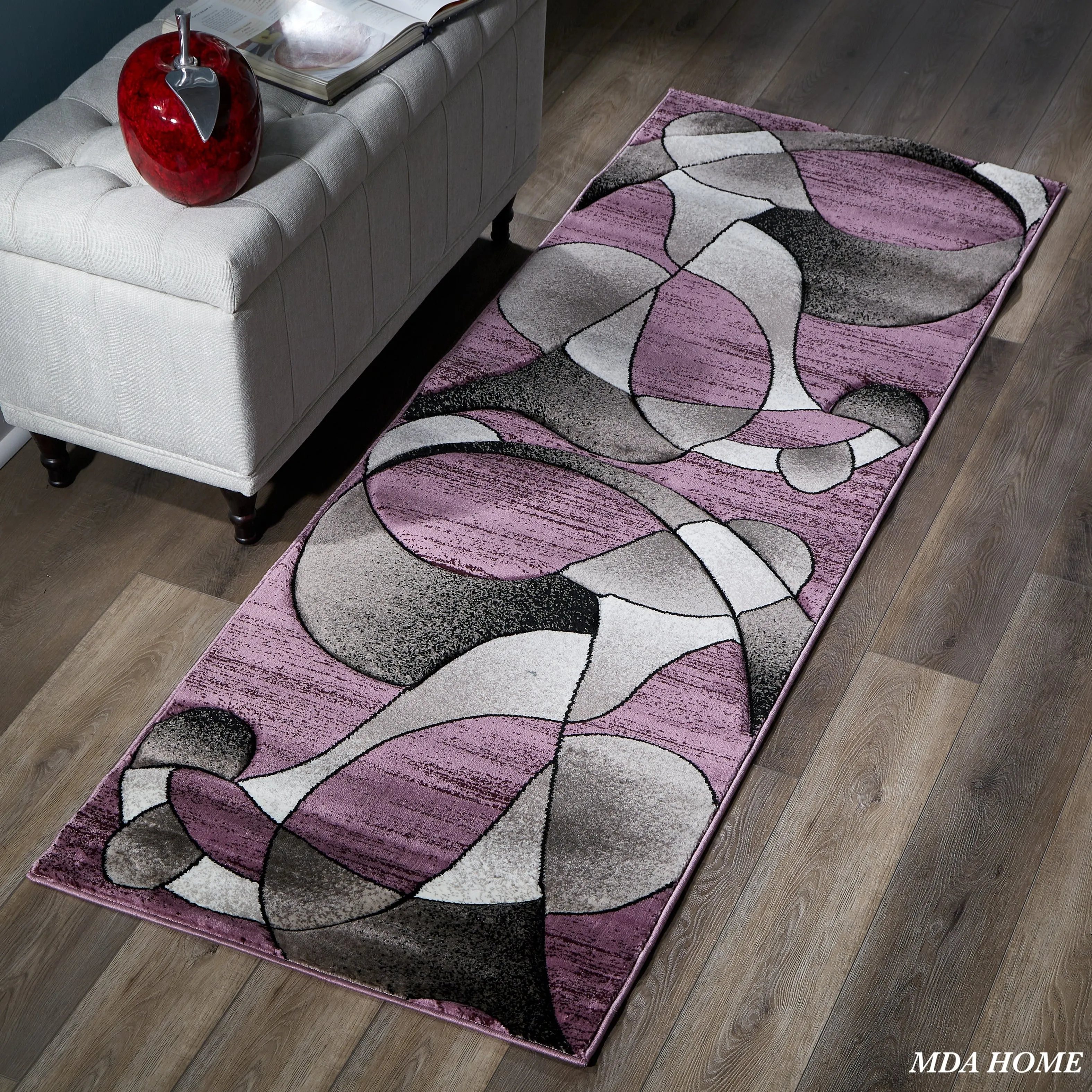 Rhodes Collection Abstract Designed Area Rug