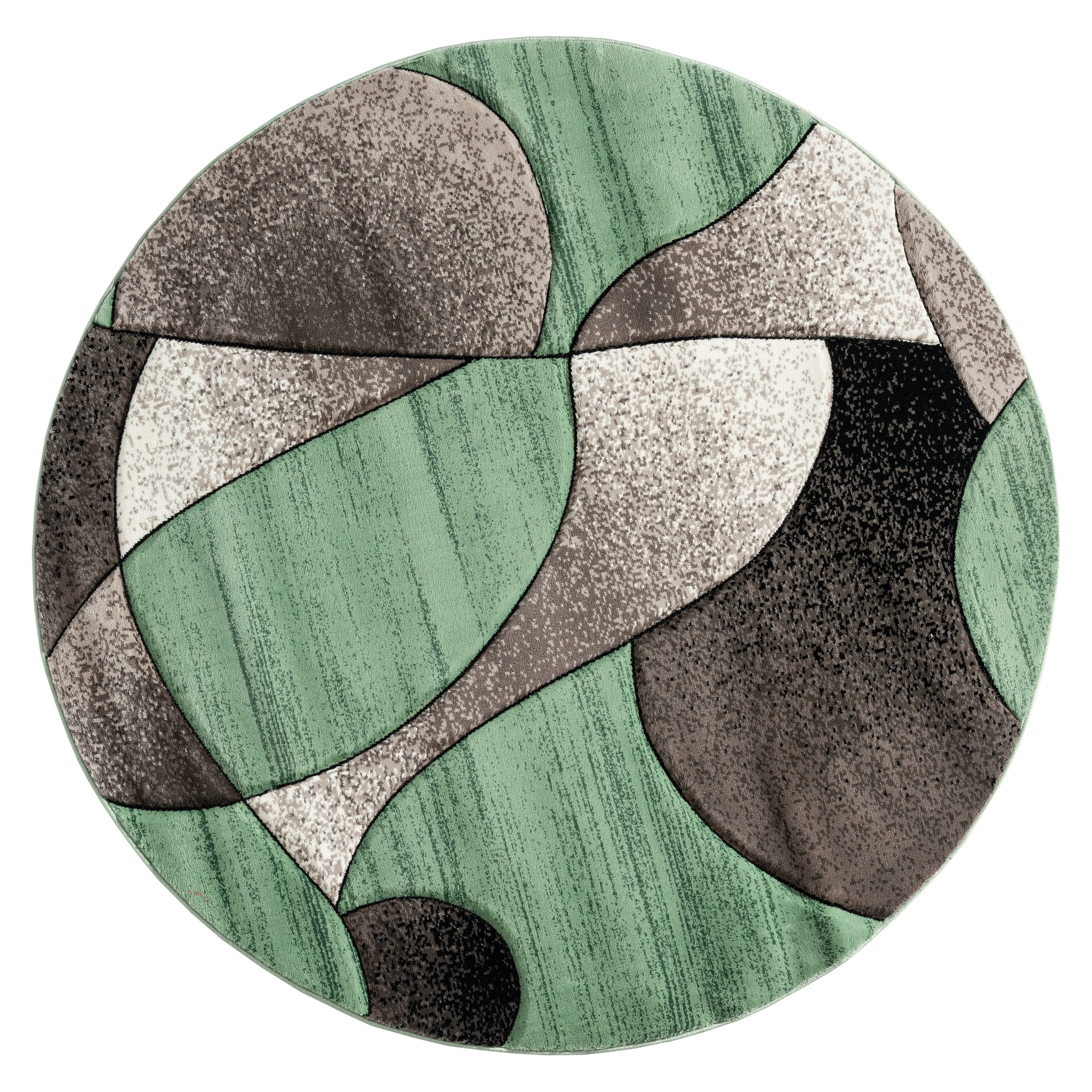 Rhodes Collection Abstract Designed Area Rug