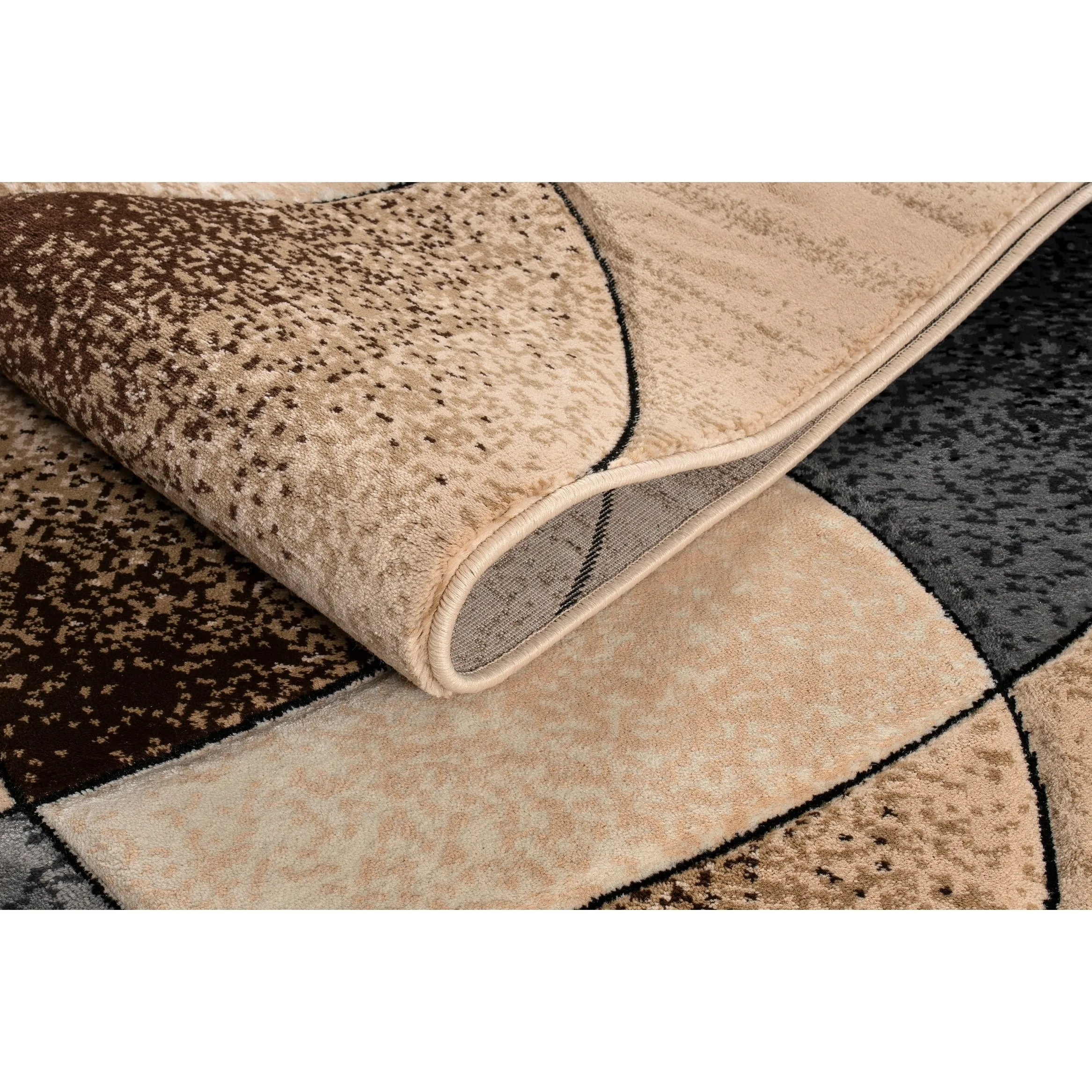 Rhodes Collection Abstract Designed Area Rug