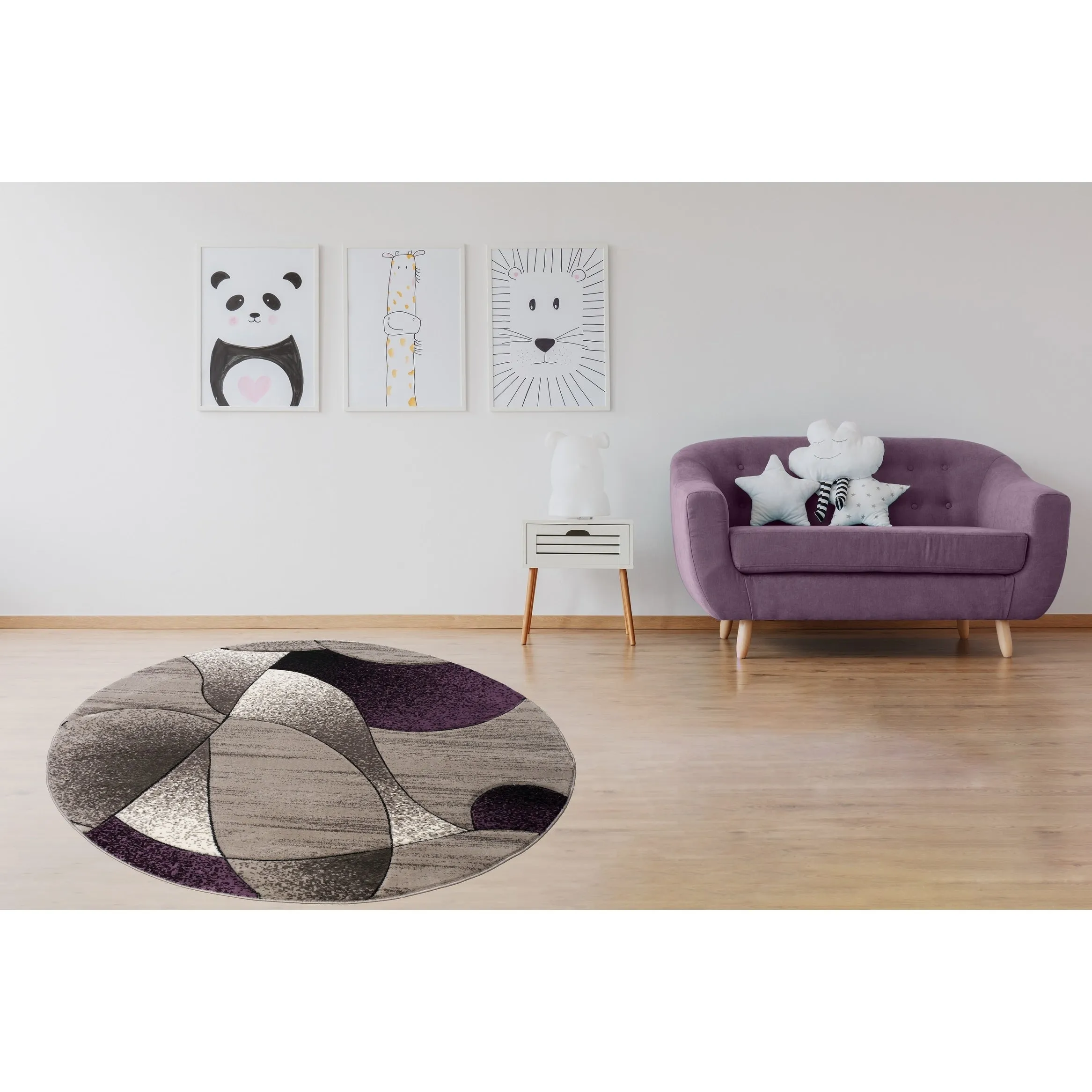 Rhodes Collection Abstract Designed Area Rug
