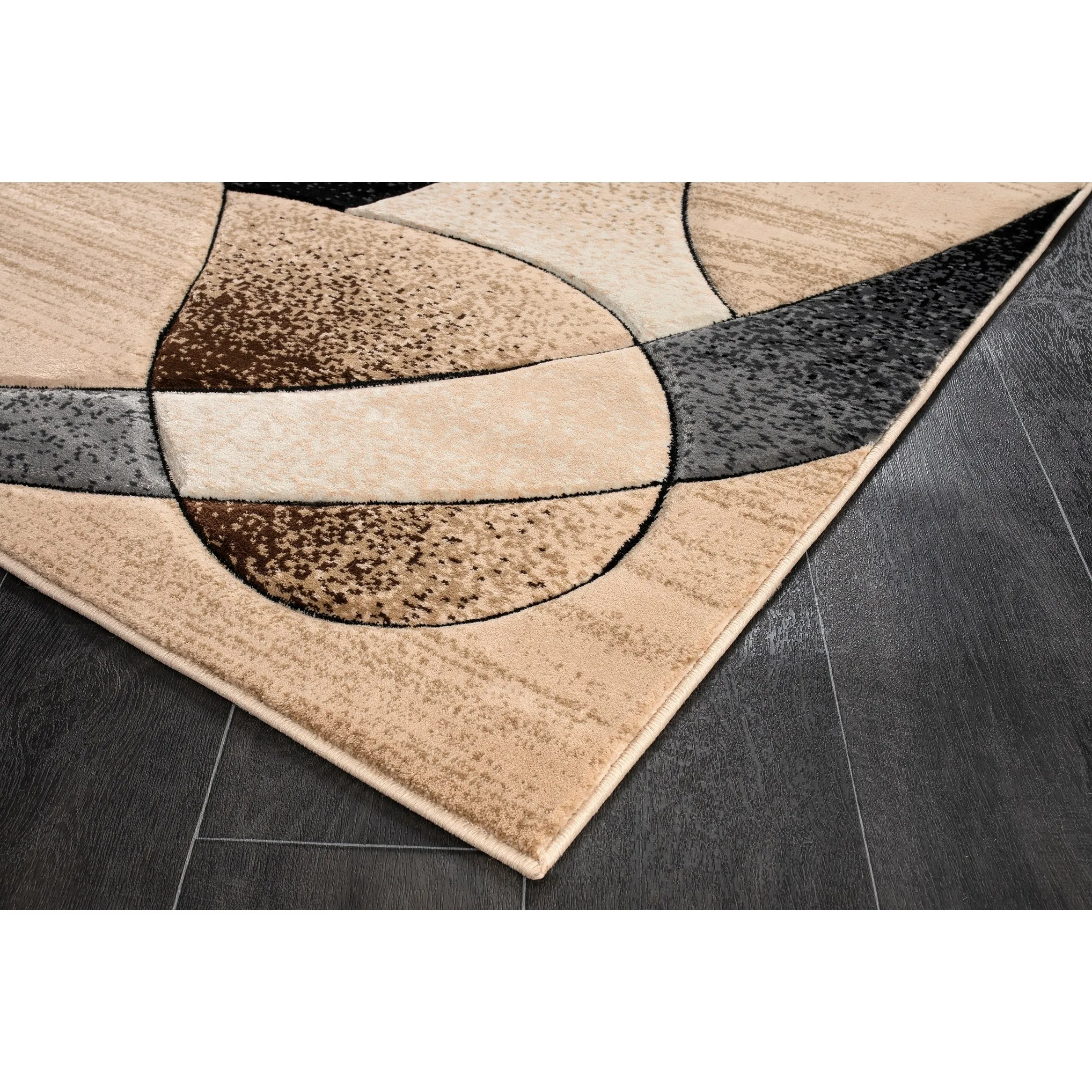 Rhodes Collection Abstract Designed Area Rug
