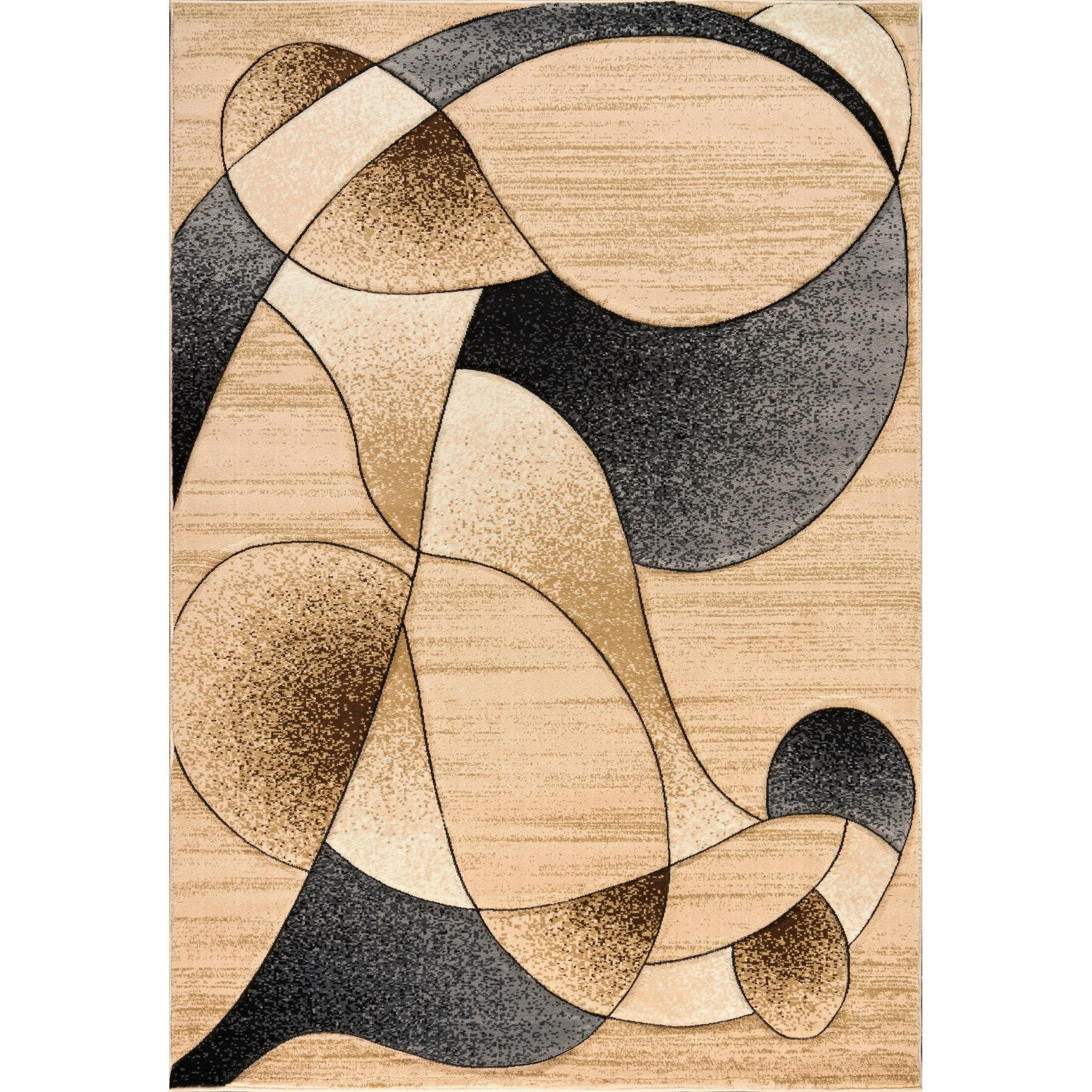 Rhodes Collection Abstract Designed Area Rug