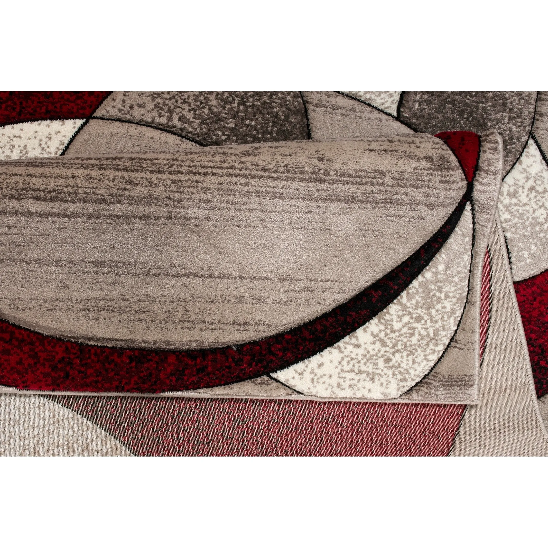 Rhodes Collection Abstract Designed Area Rug