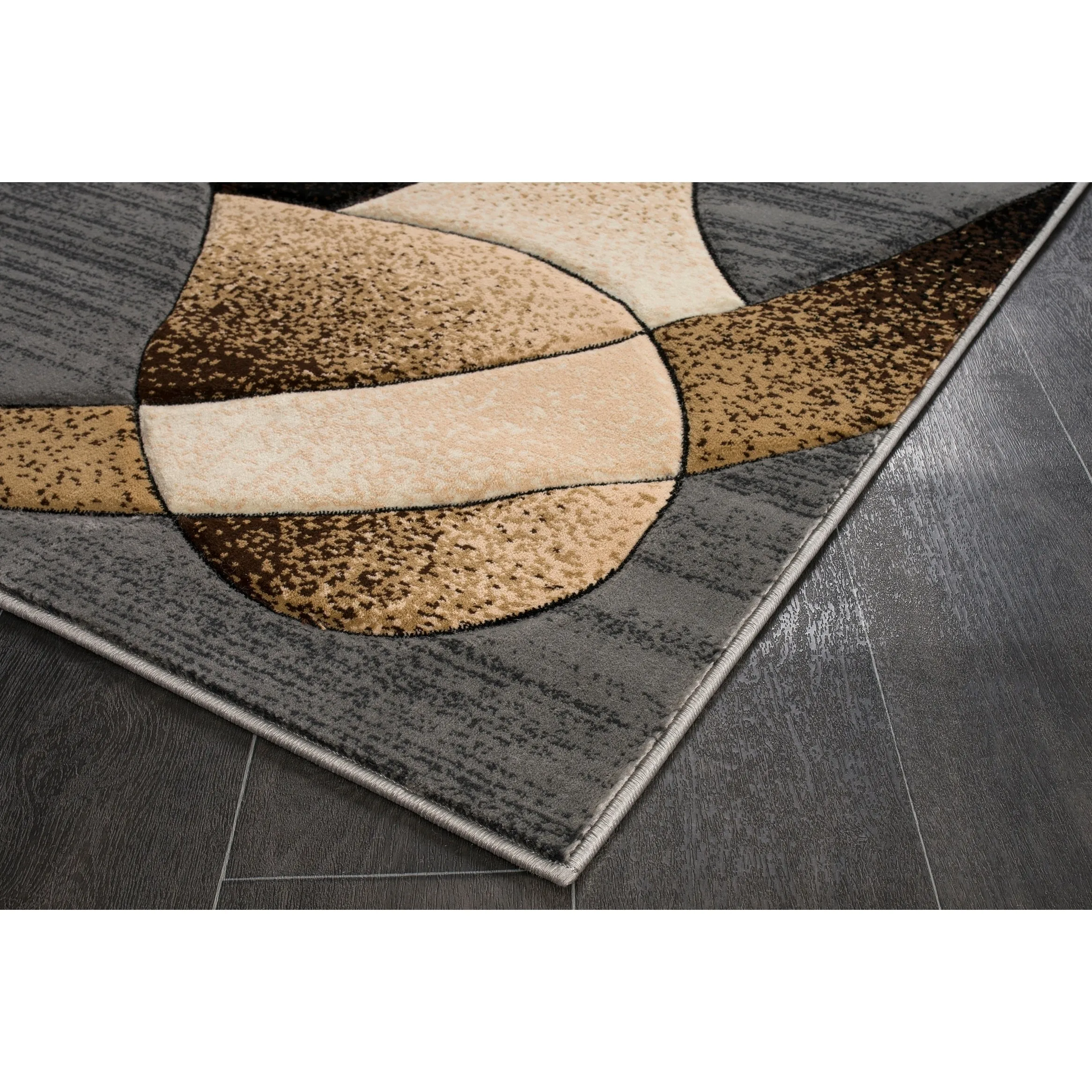 Rhodes Collection Abstract Designed Area Rug