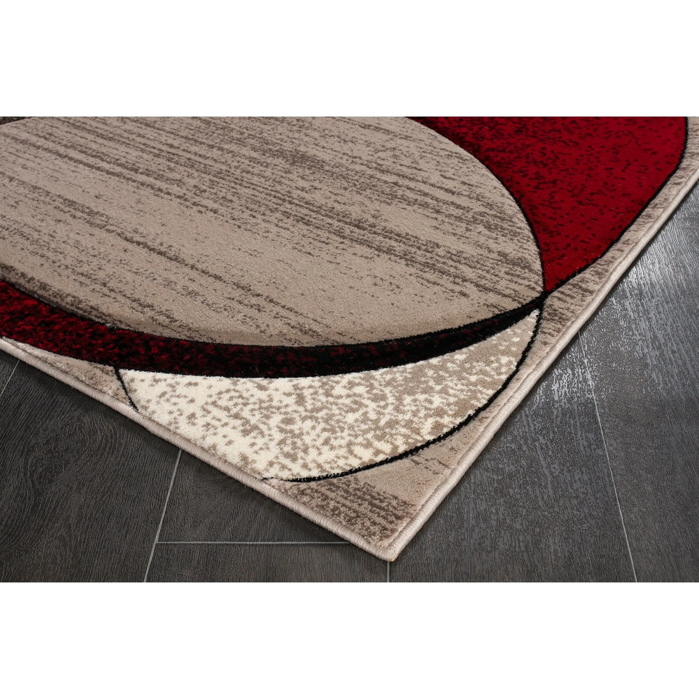 Rhodes Collection Abstract Designed Area Rug