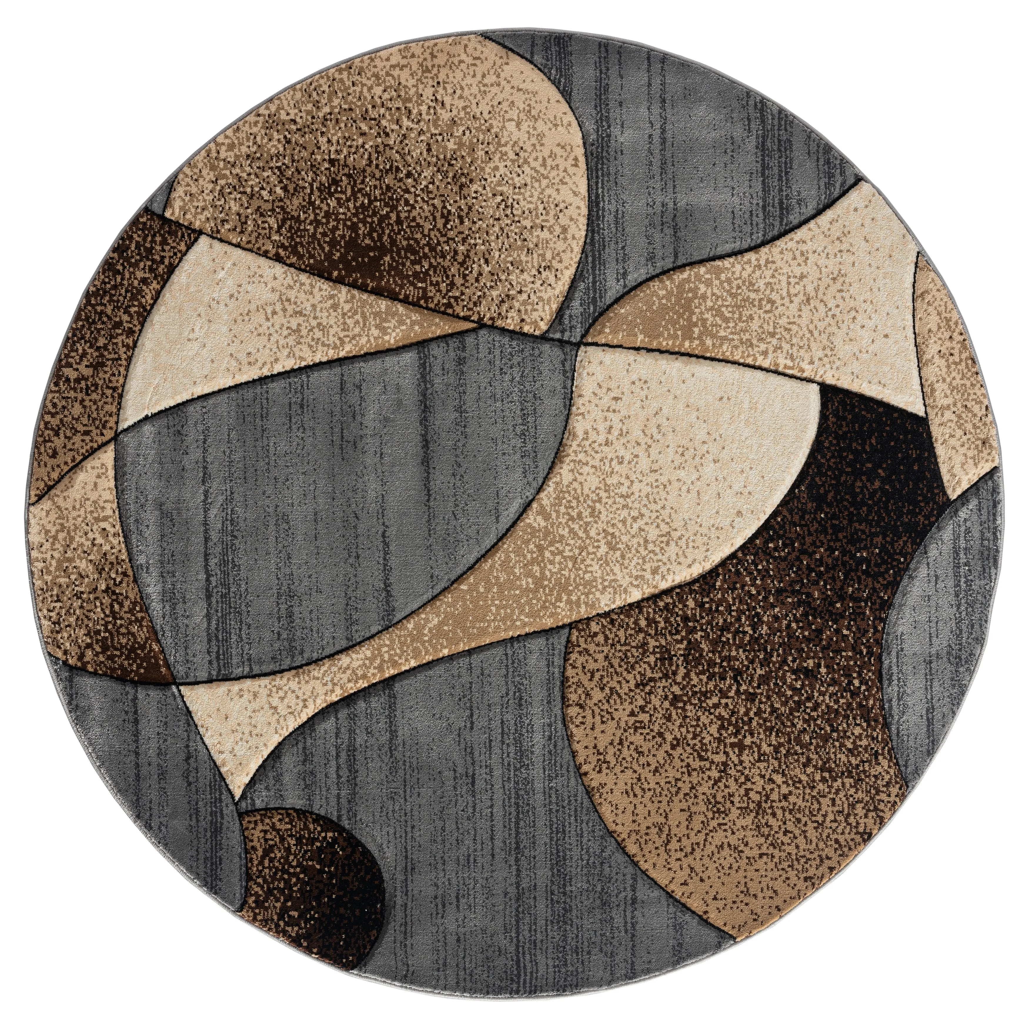 Rhodes Collection Abstract Designed Area Rug