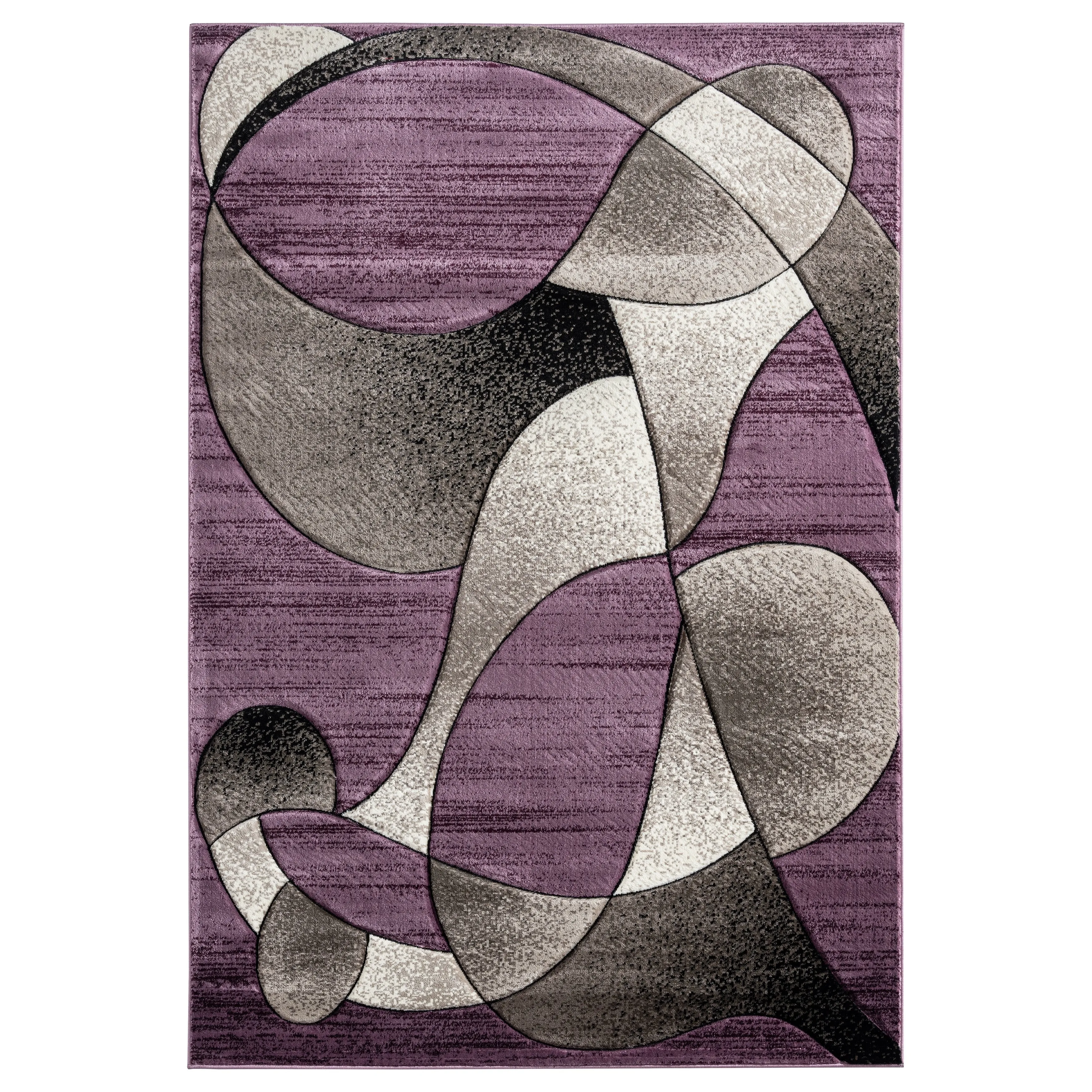 Rhodes Collection Abstract Designed Area Rug