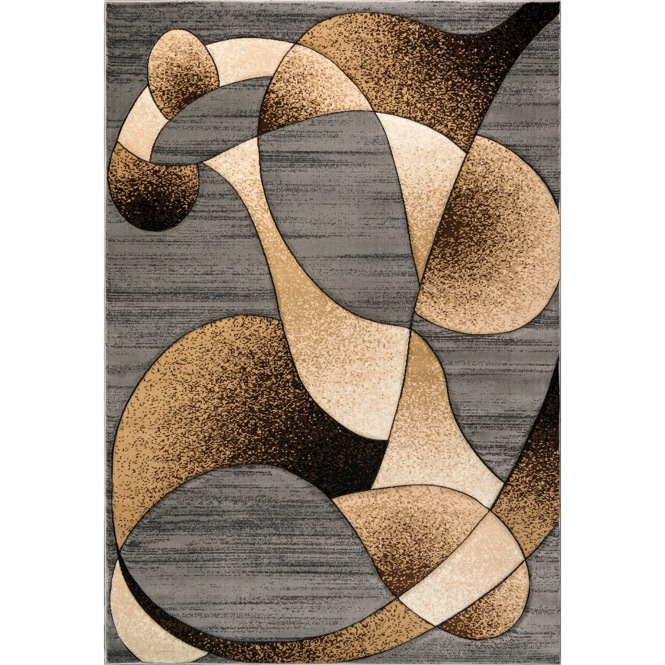 Rhodes Collection Abstract Designed Area Rug