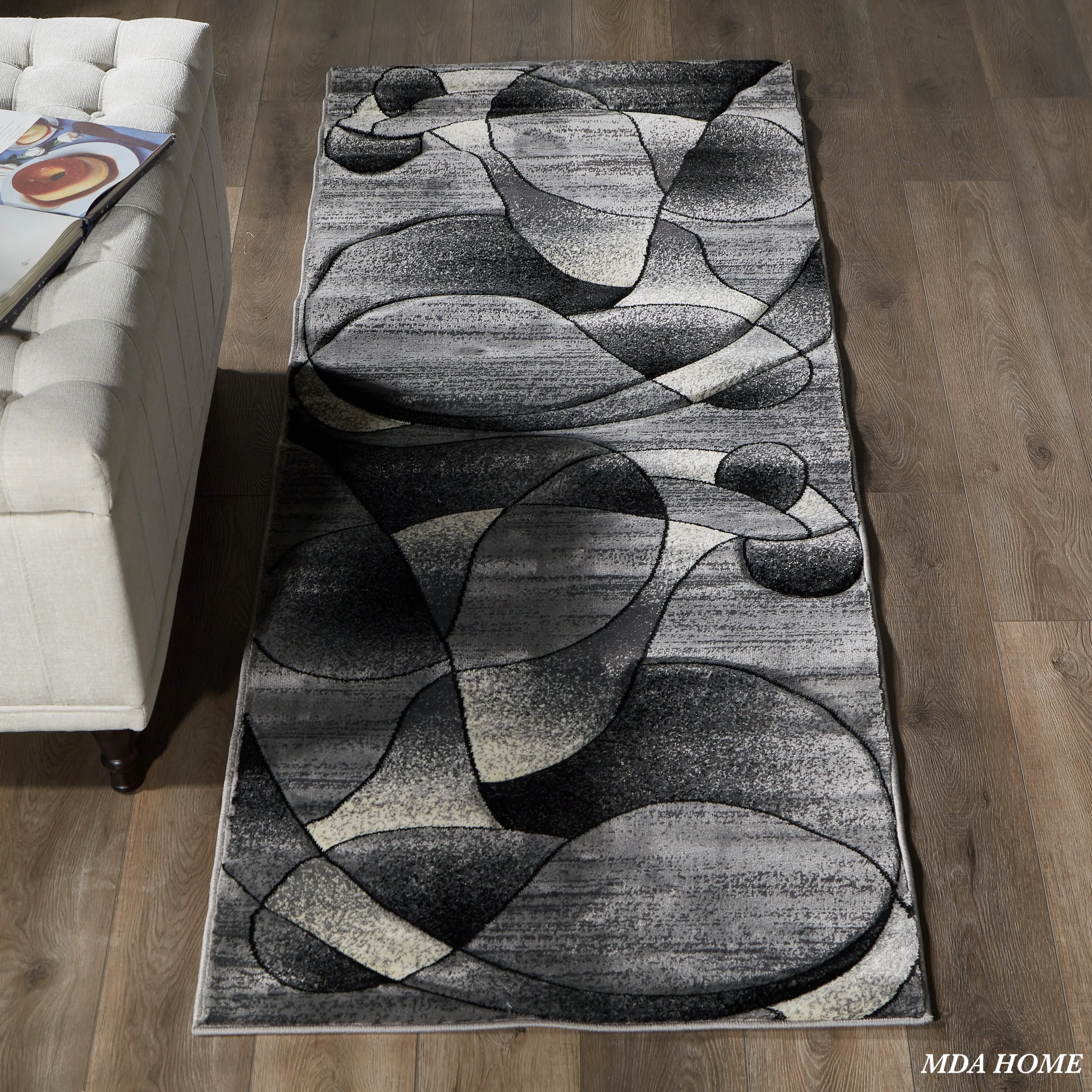 Rhodes Collection Abstract Designed Area Rug