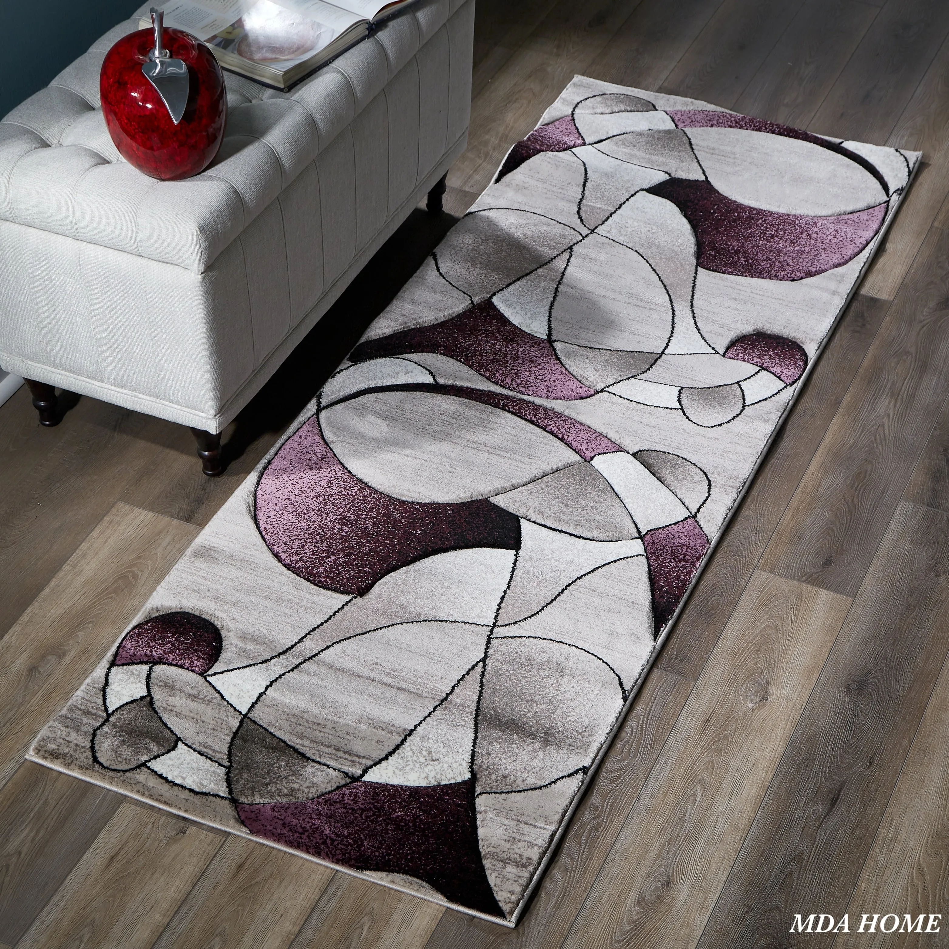 Rhodes Collection Abstract Designed Area Rug