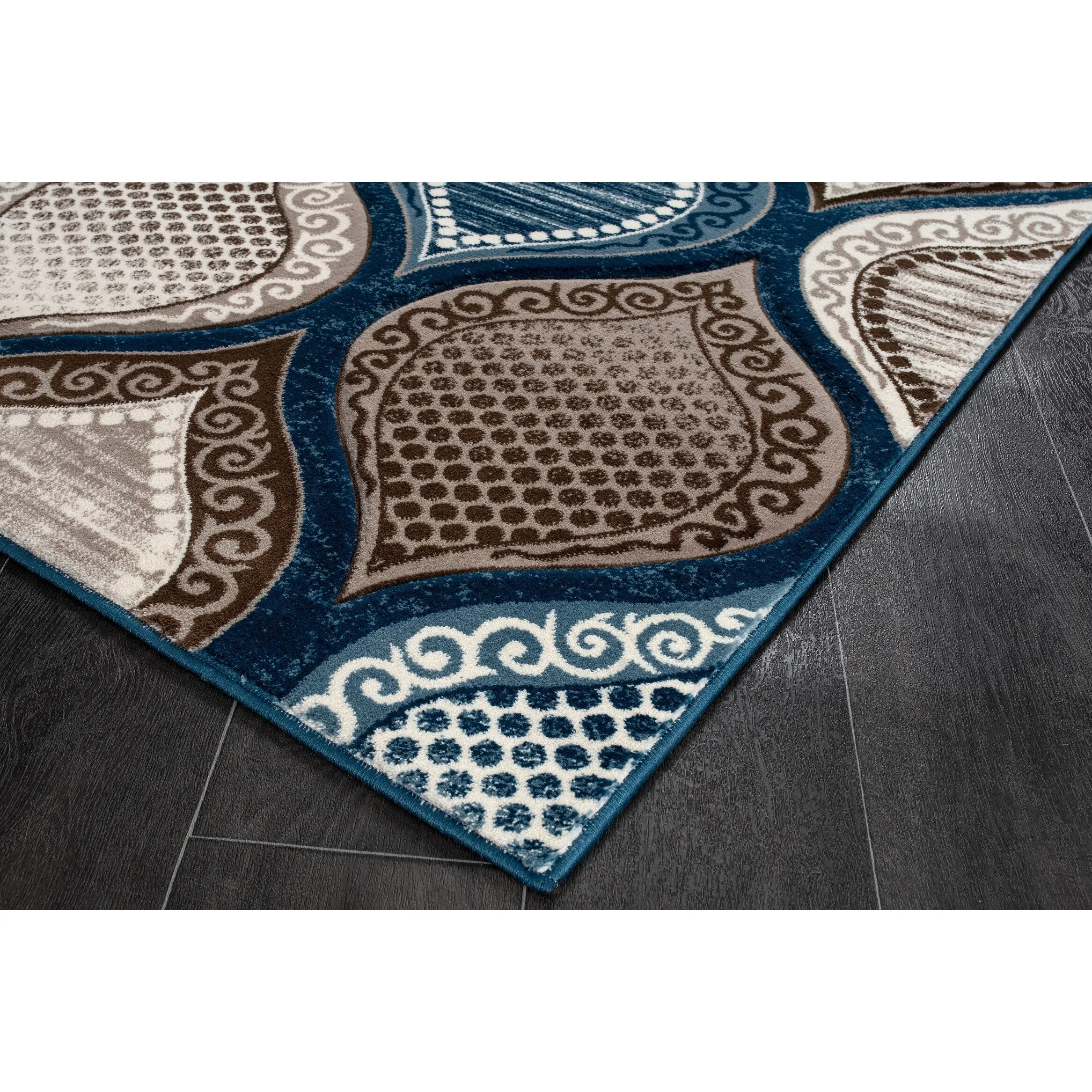 Rhodes Collection Abstract Lattice Area Rug