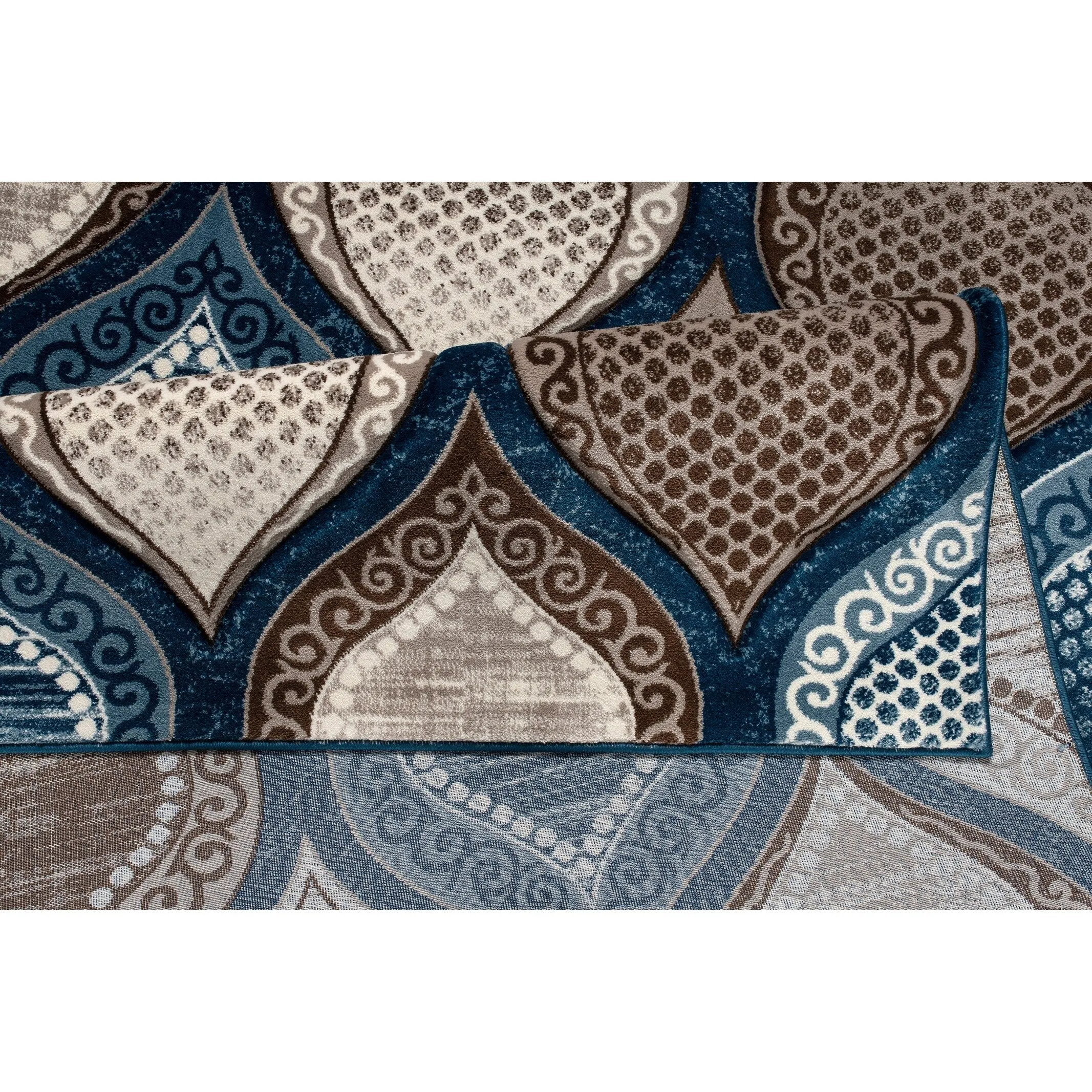 Rhodes Collection Abstract Lattice Area Rug