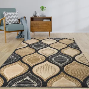 Rhodes Collection Abstract Lattice Area Rug