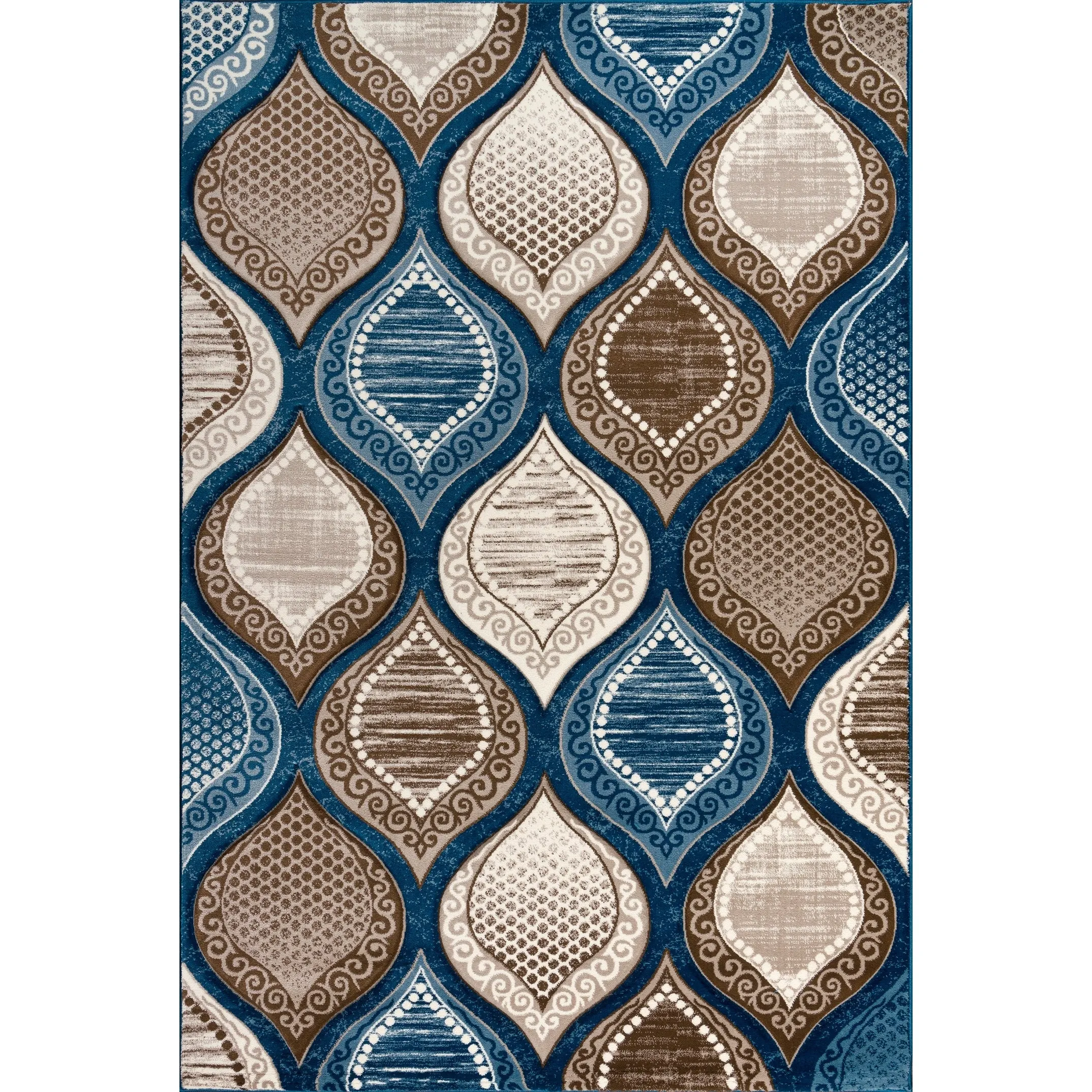 Rhodes Collection Abstract Lattice Area Rug