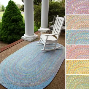Rhody Rug Playful Indoor/Outdoor Braided Area Rug