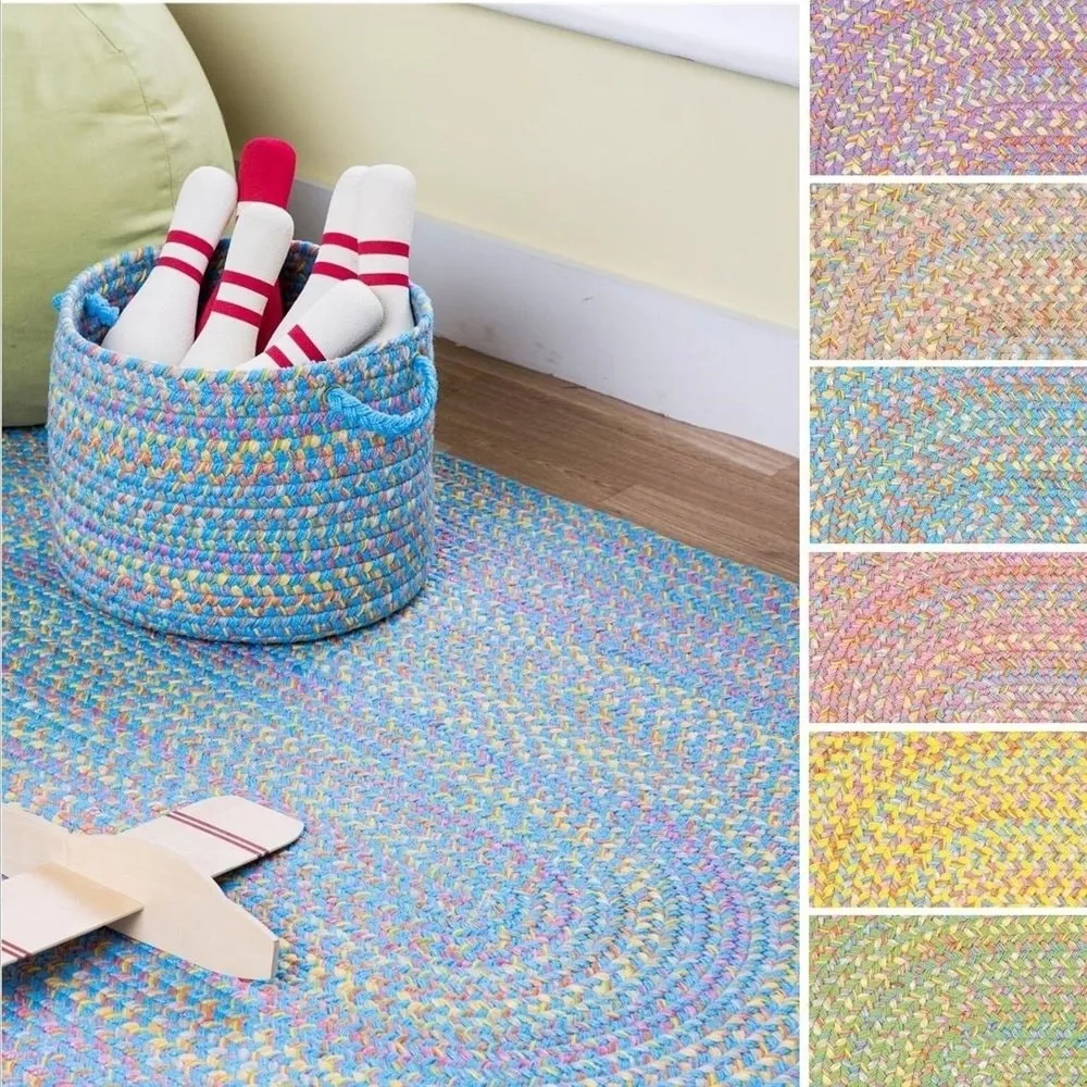 Rhody Rug Playful Indoor/Outdoor Braided Area Rug