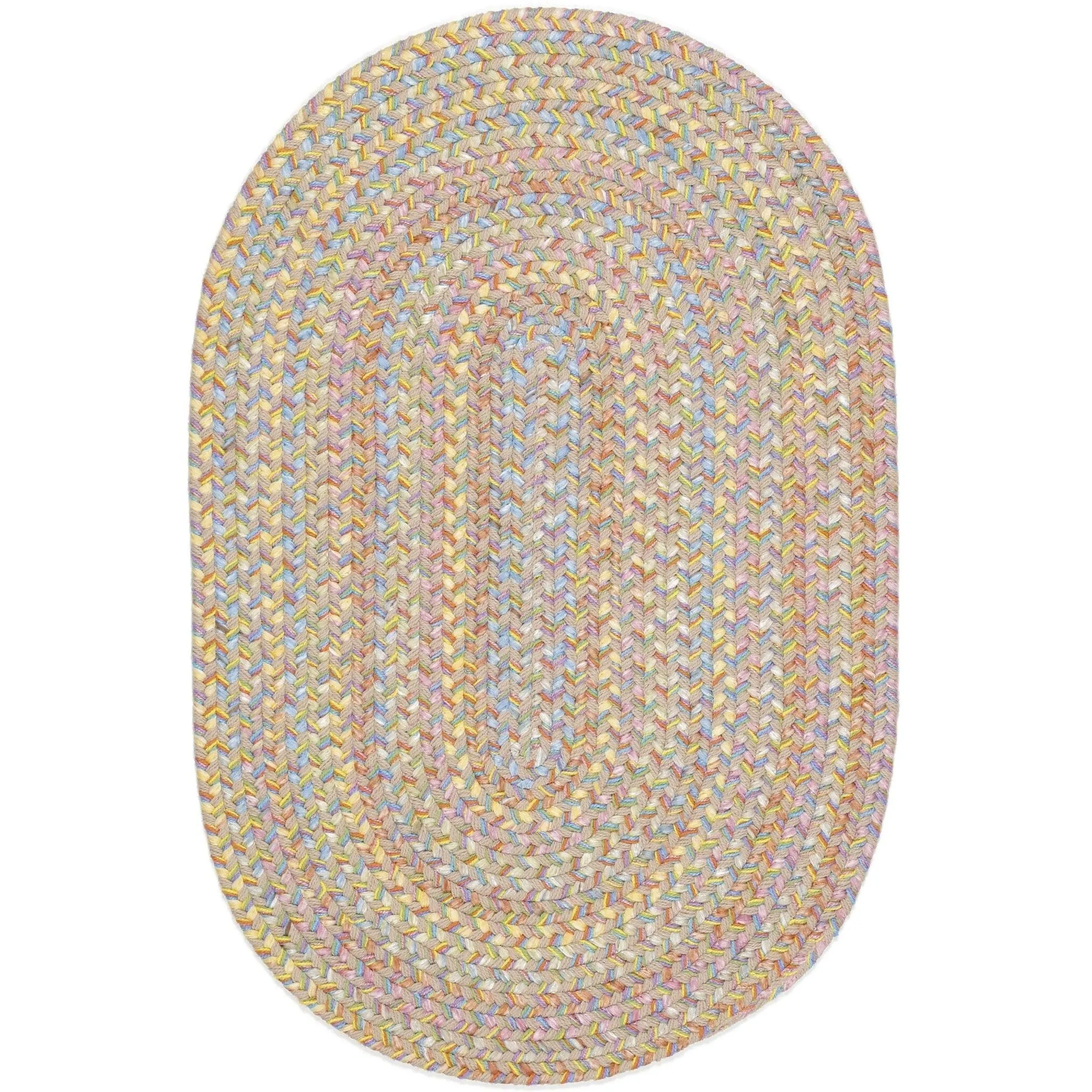 Rhody Rug Playful Indoor/Outdoor Braided Area Rug