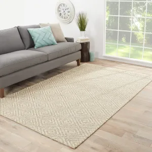Rios Natural Geometric Grey Area Rug