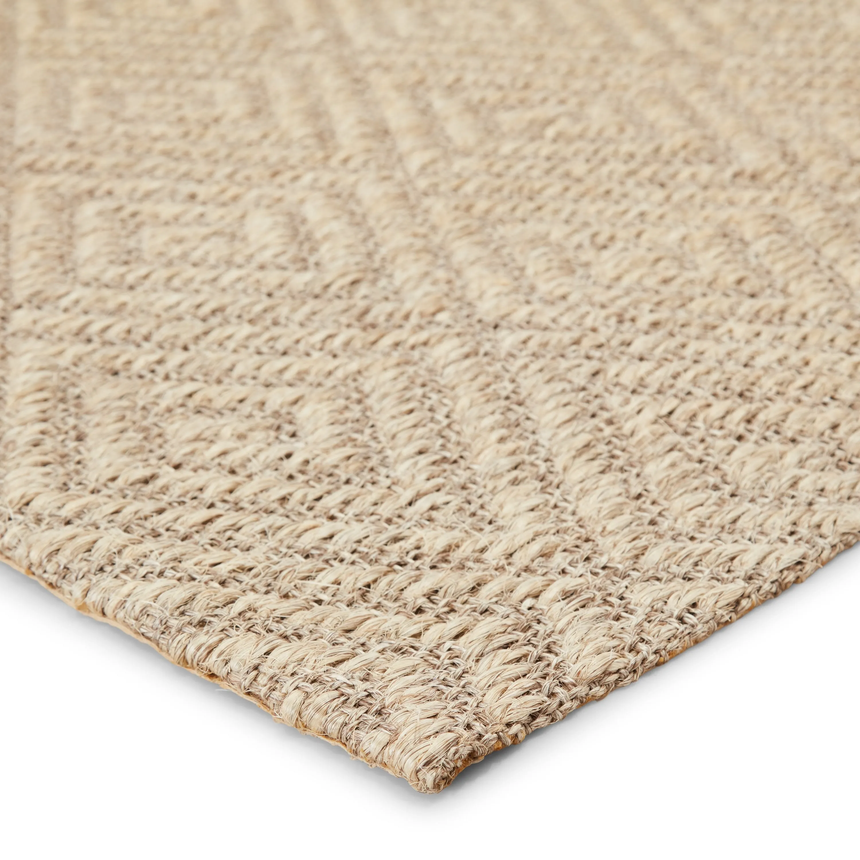 Rios Natural Geometric Grey Area Rug