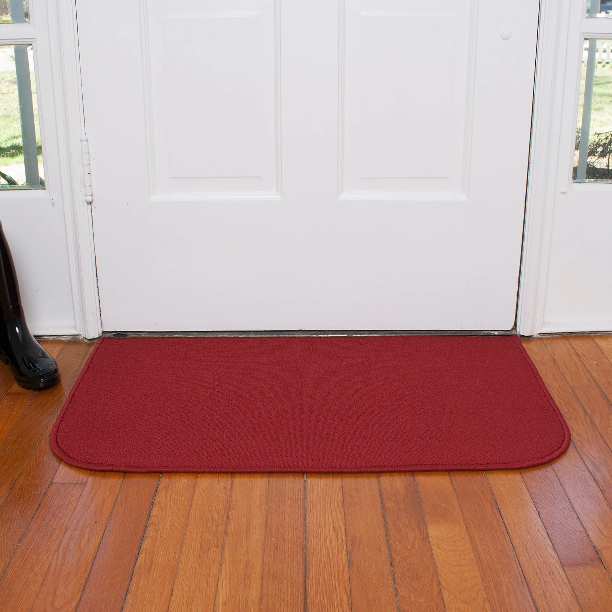 RITZ Solid Accent Rug 20 in. x 36 in. - 2' x 3' Oval