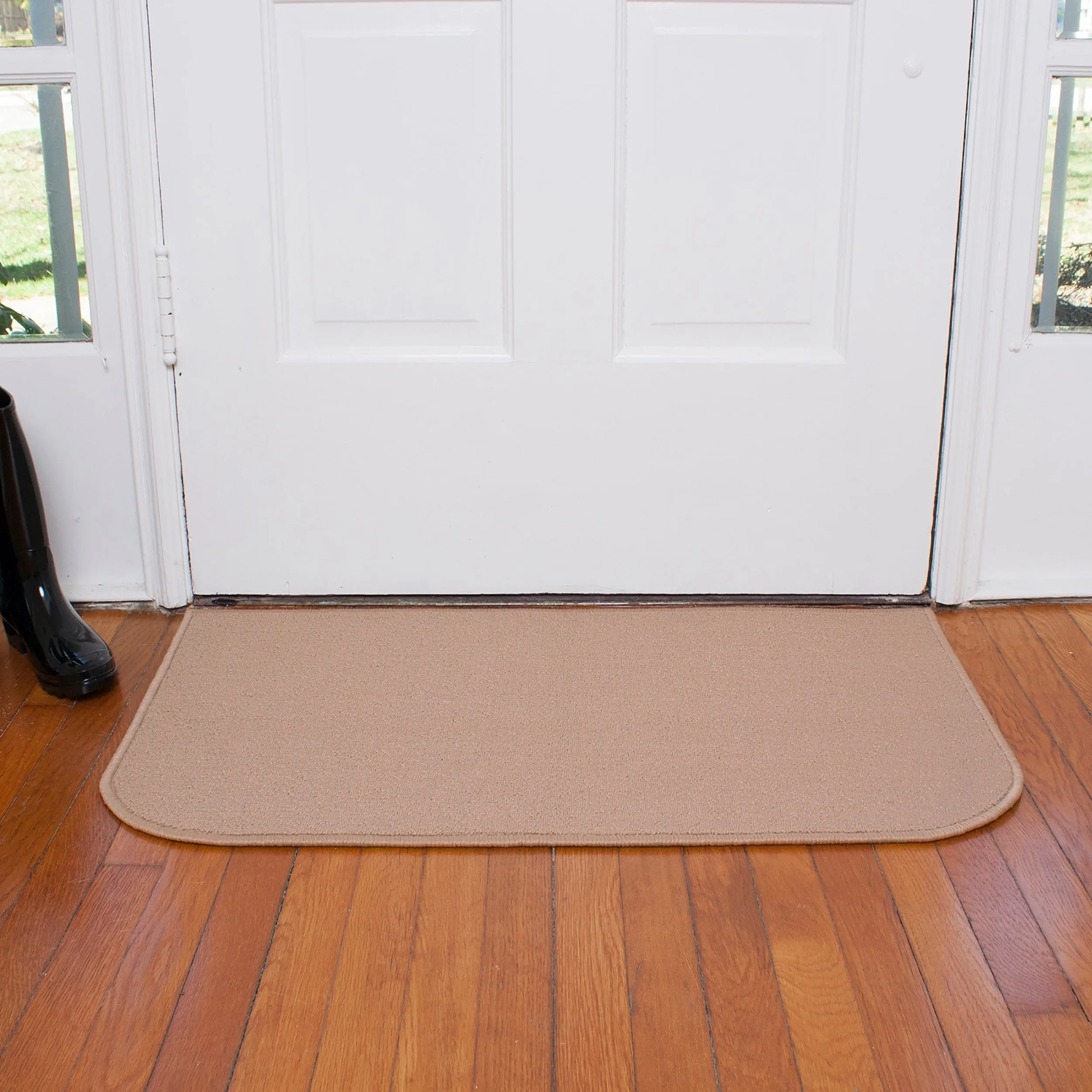 RITZ Solid Accent Rug 20 in. x 36 in. - 2' x 3' Oval