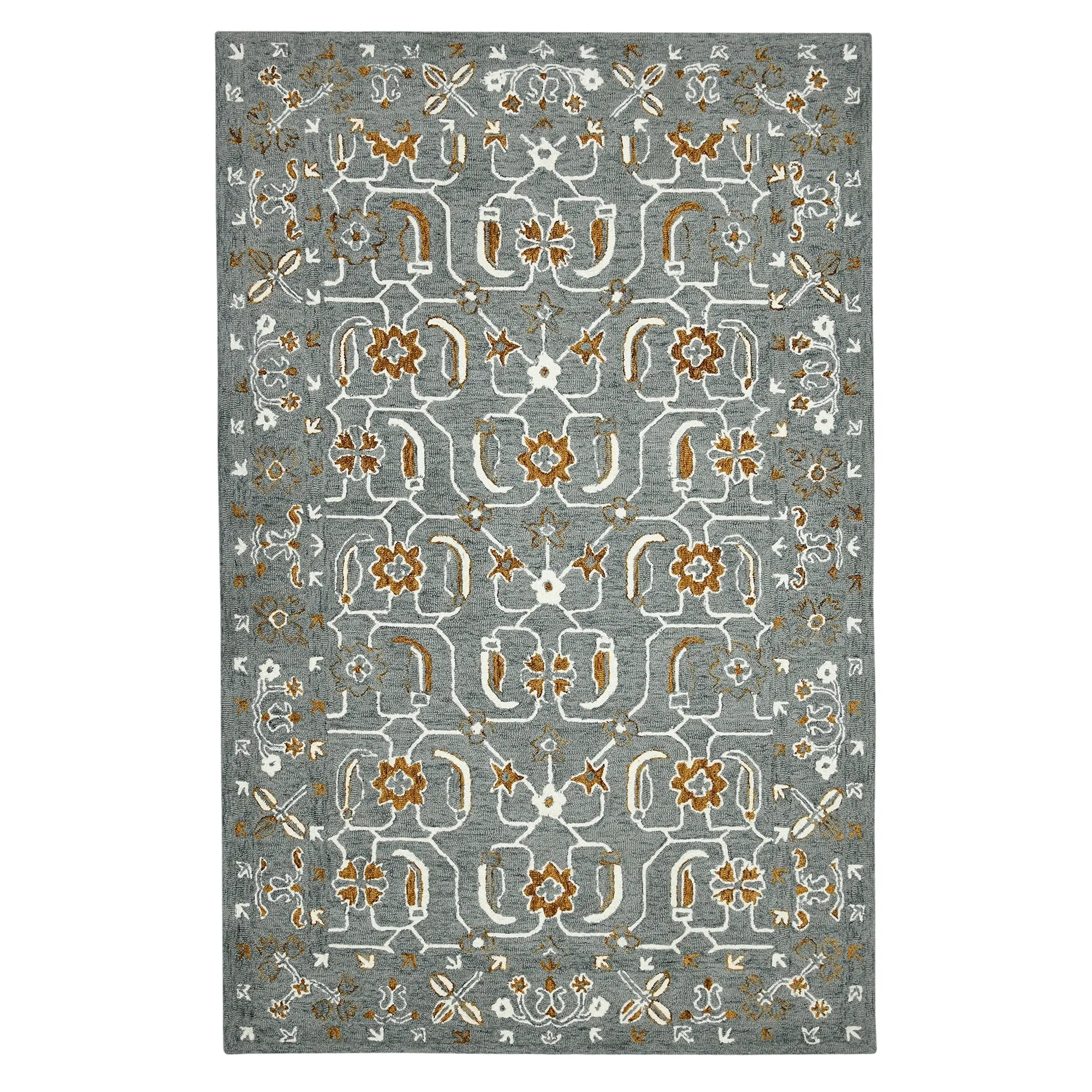 Romesha Pecos Hand-Hooked Wool Area Rug
