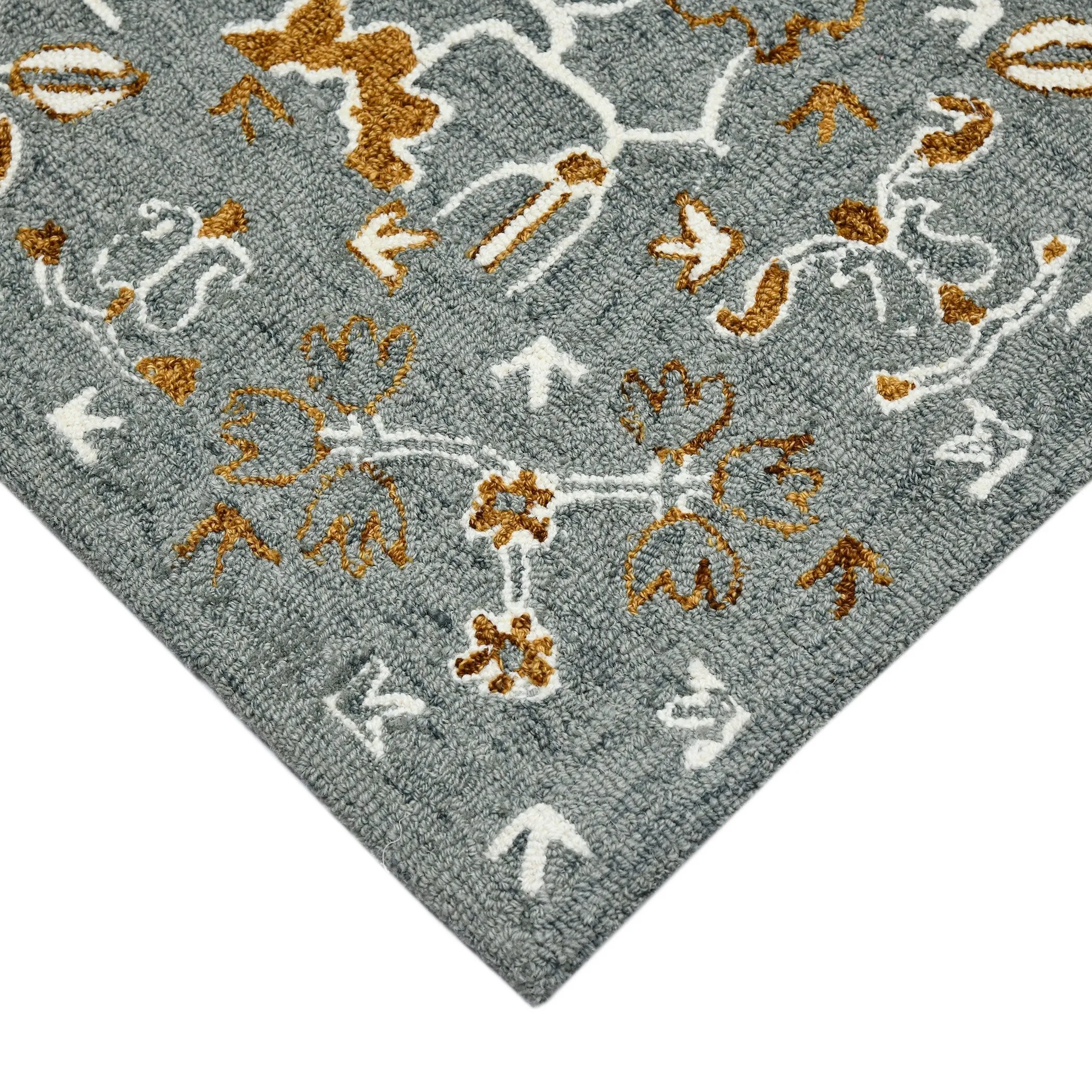 Romesha Pecos Hand-Hooked Wool Area Rug
