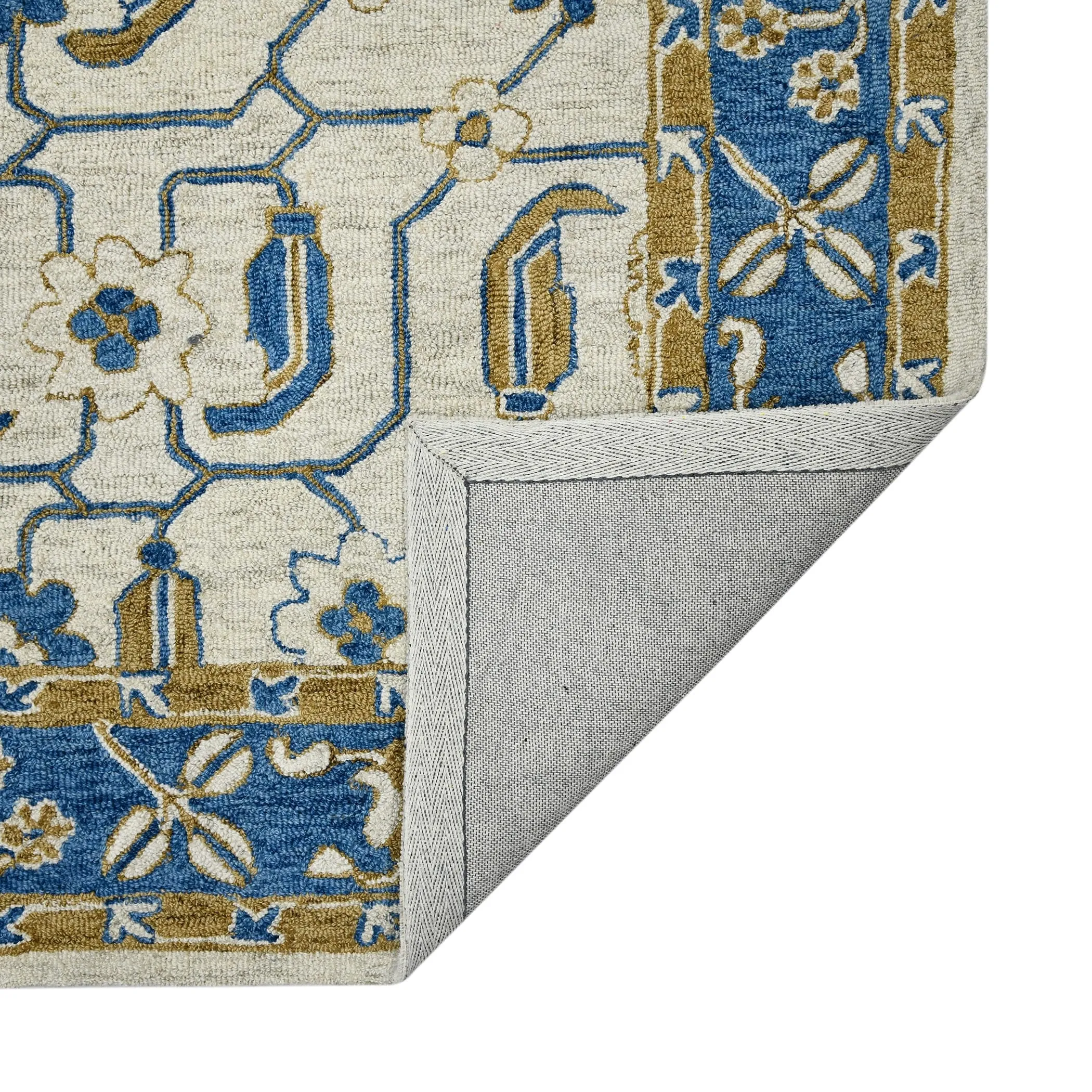 Romesha Pecos Hand-Hooked Wool Area Rug