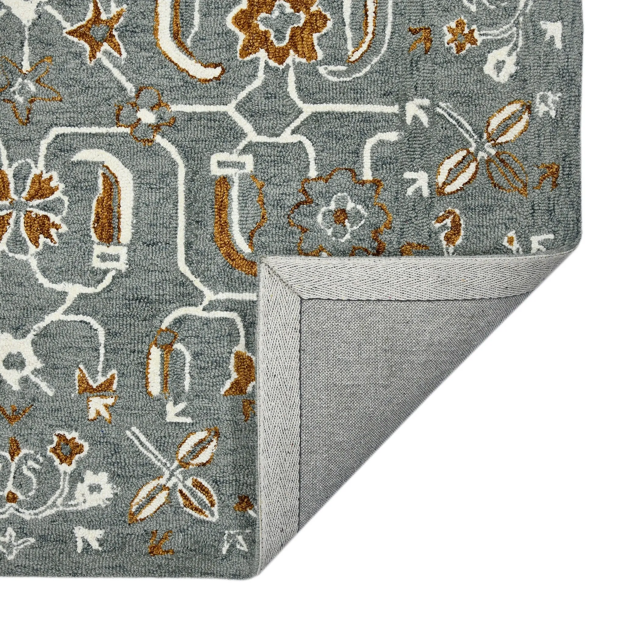 Romesha Pecos Hand-Hooked Wool Area Rug