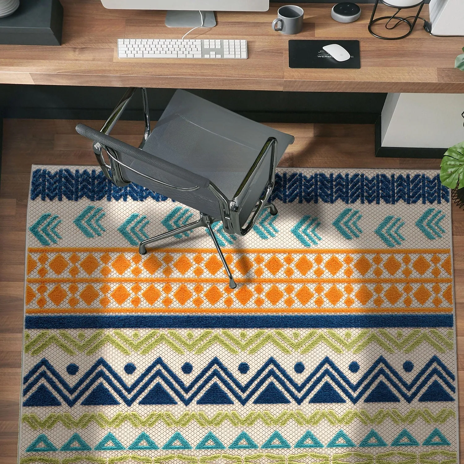 Ronda Contemporary Bohemian Indoor/Outdoor Area Rug