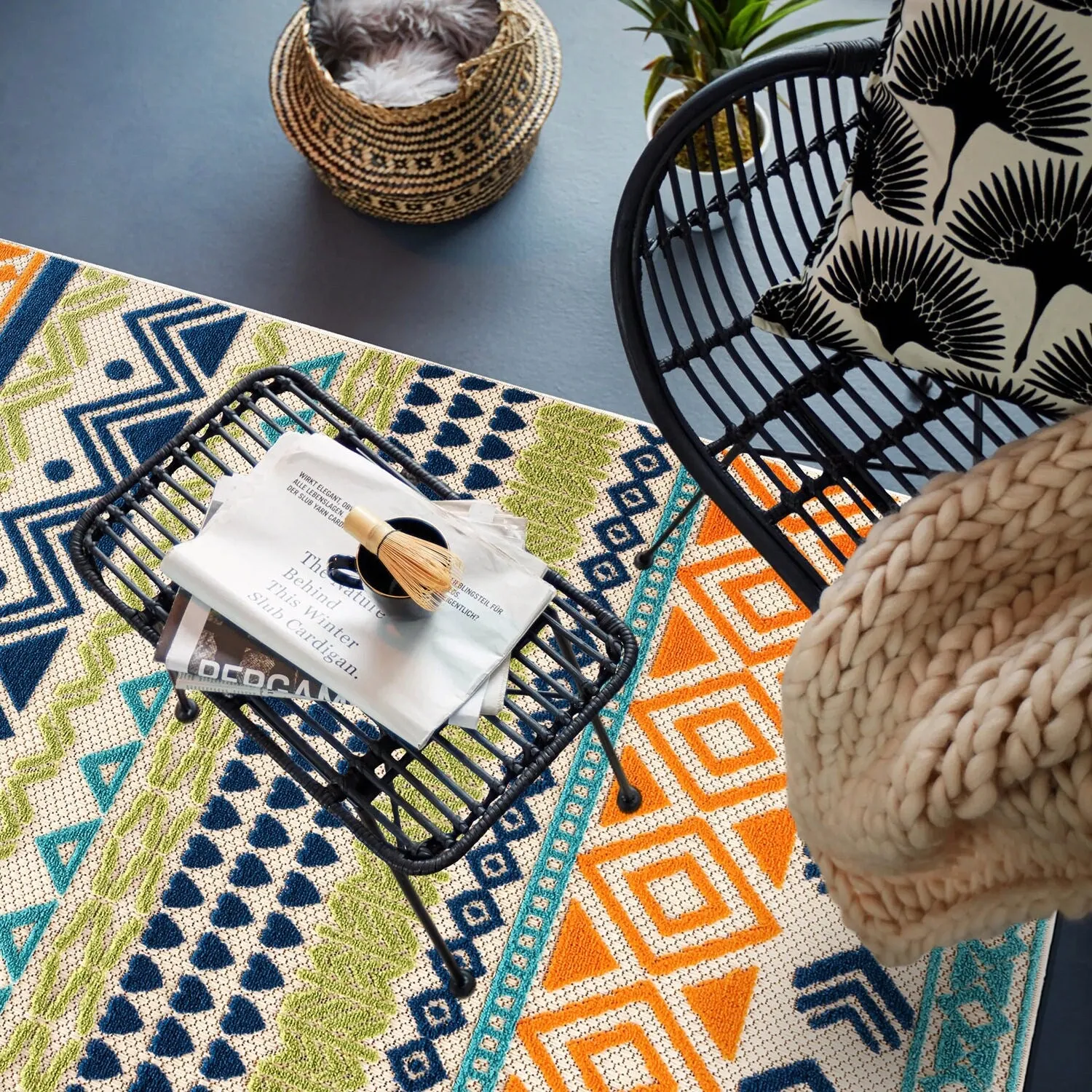 Ronda Contemporary Bohemian Indoor/Outdoor Area Rug