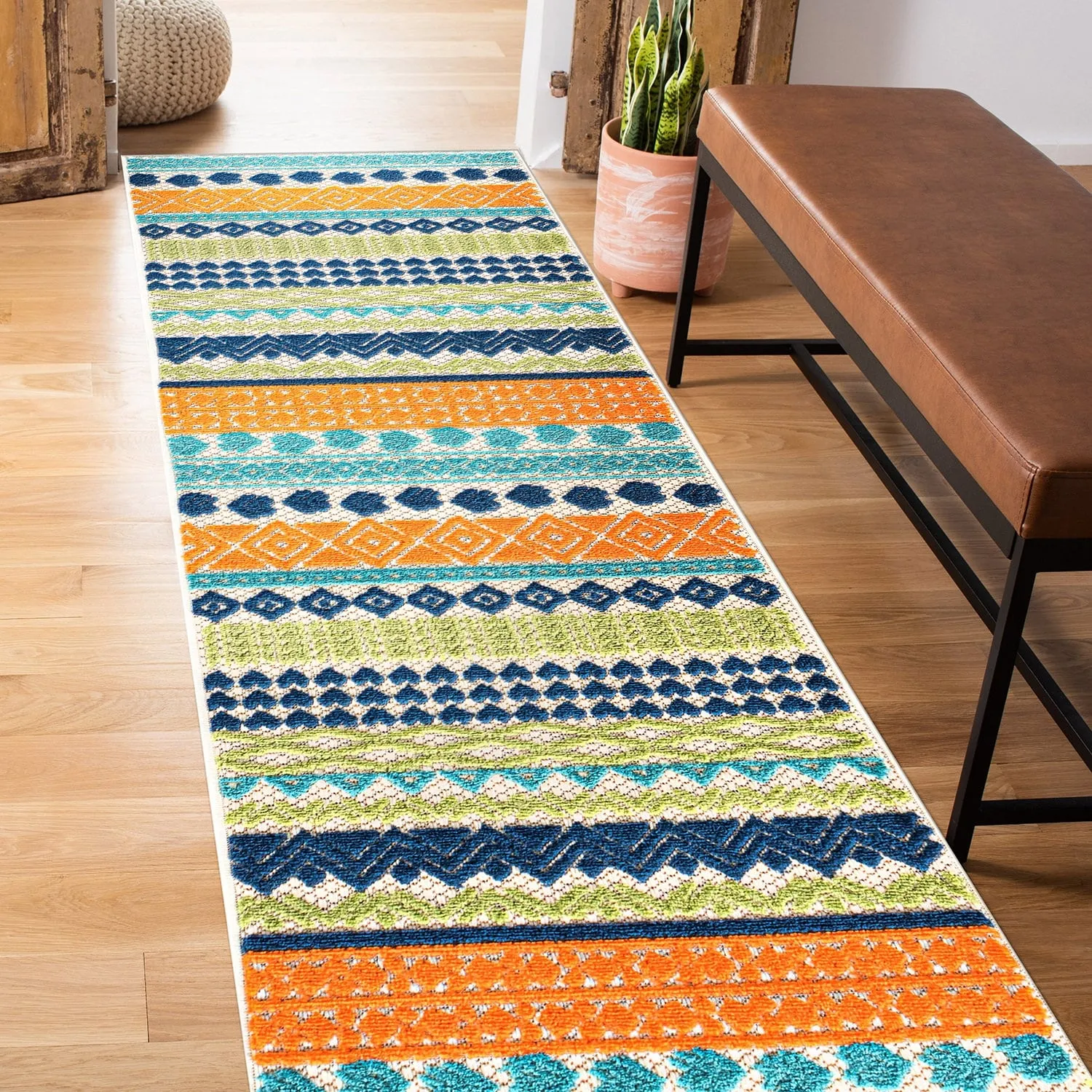 Ronda Contemporary Bohemian Indoor/Outdoor Area Rug