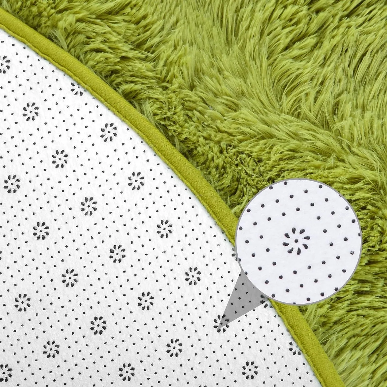 Round Area Rugs Fluffy Nursery Rug for Kids Bedroom Living Room Mat