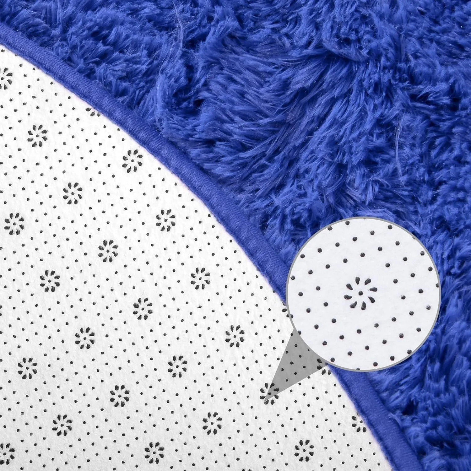Round Area Rugs Fluffy Nursery Rug for Kids Bedroom Living Room Mat