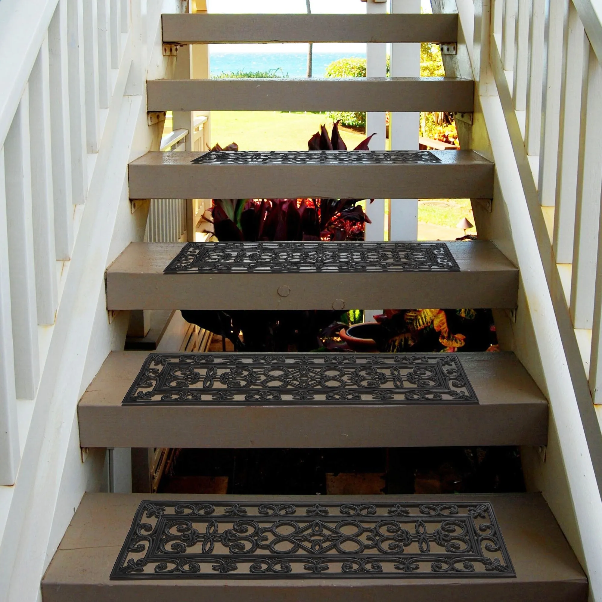 Rubber Stair Treads Doormat Non-Slip Weather-Resistant