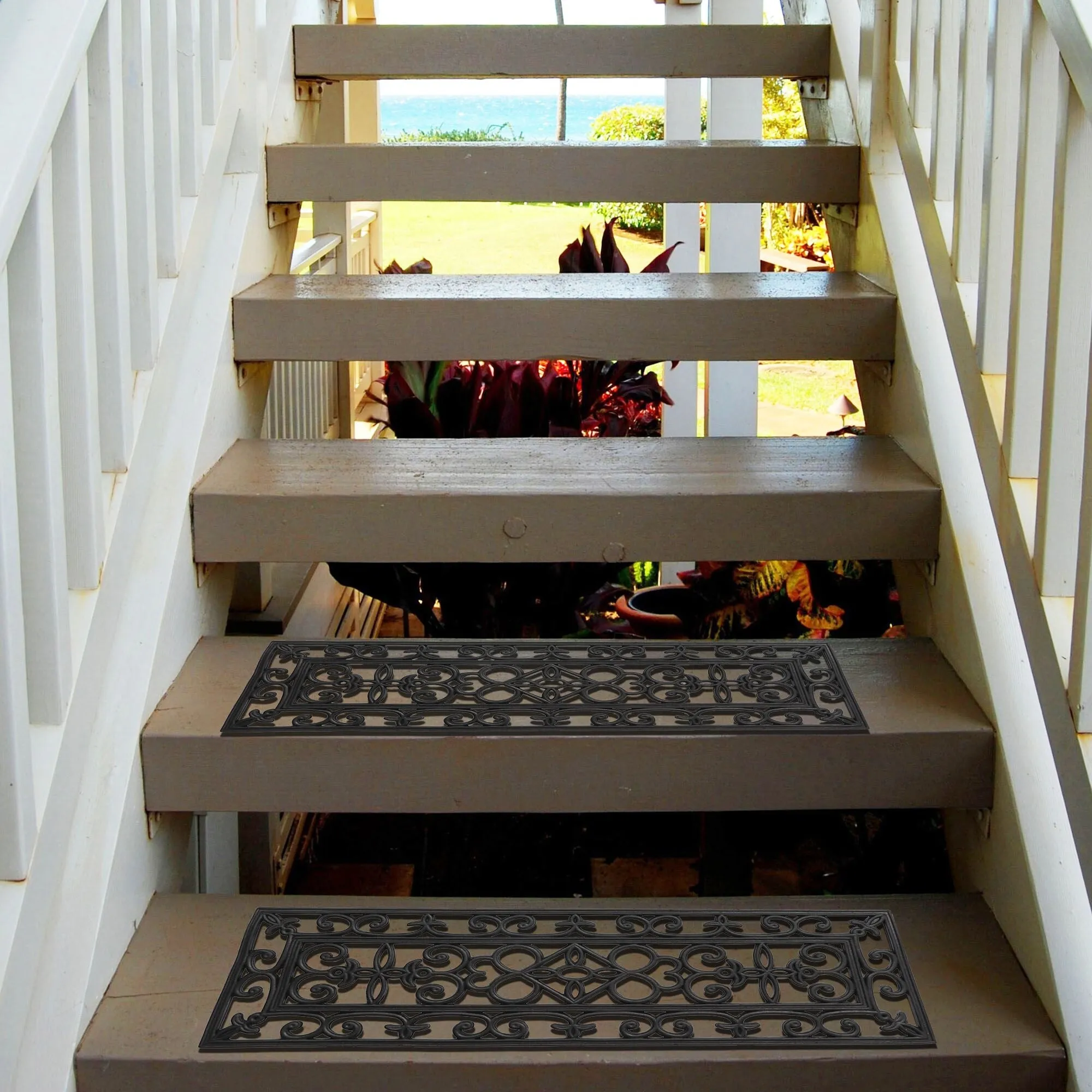 Rubber Stair Treads Doormat Non-Slip Weather-Resistant