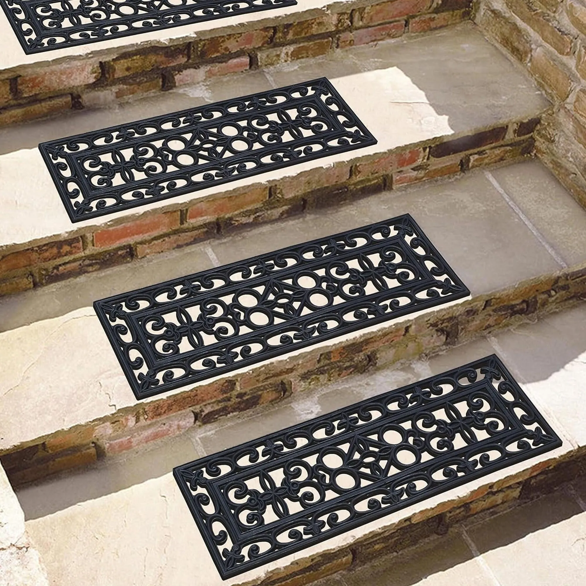 Rubber Stair Treads Doormat Non-Slip Weather-Resistant