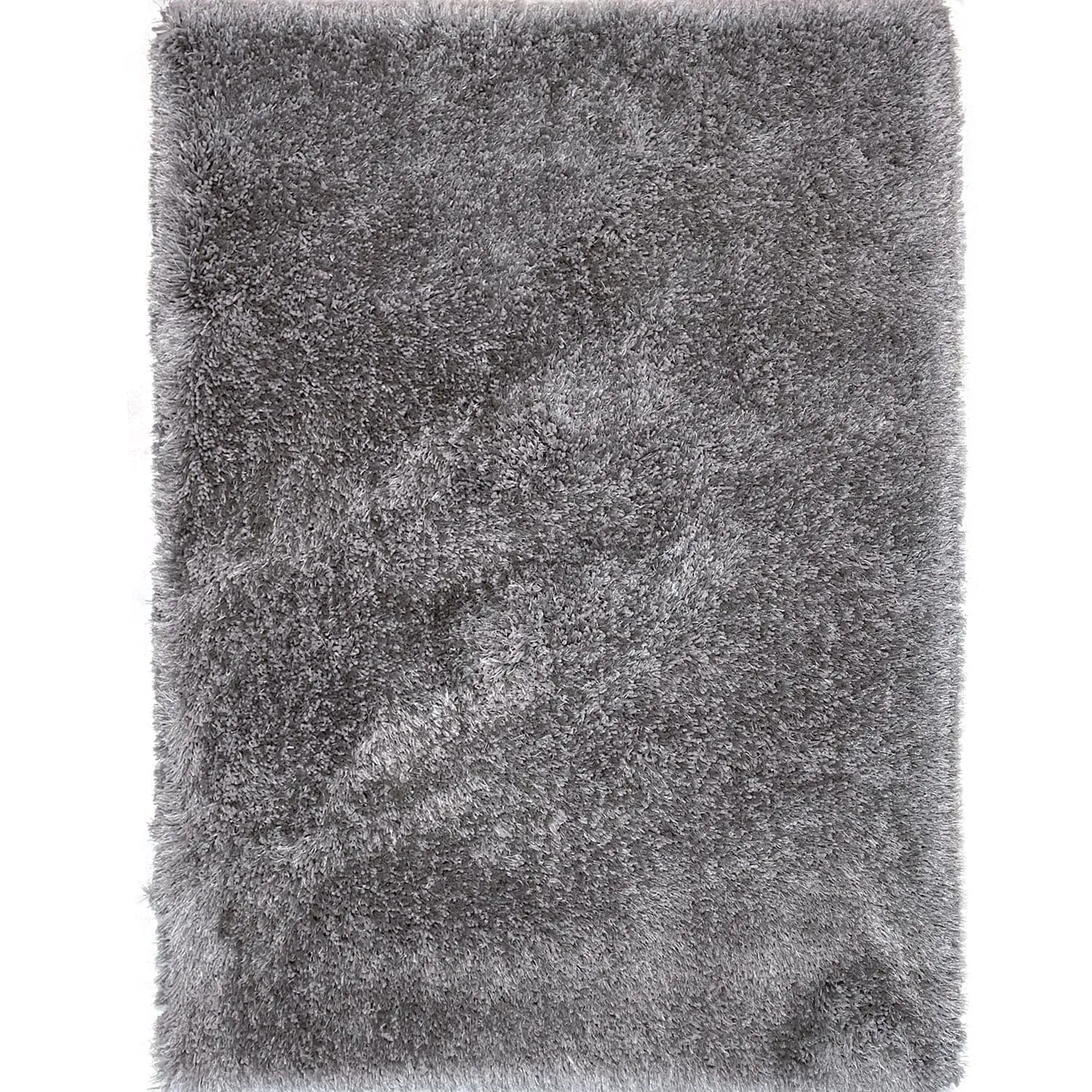 RugBerry Light Gray Shag Area Rug Shaggy Fluffy Soft Thick Pile