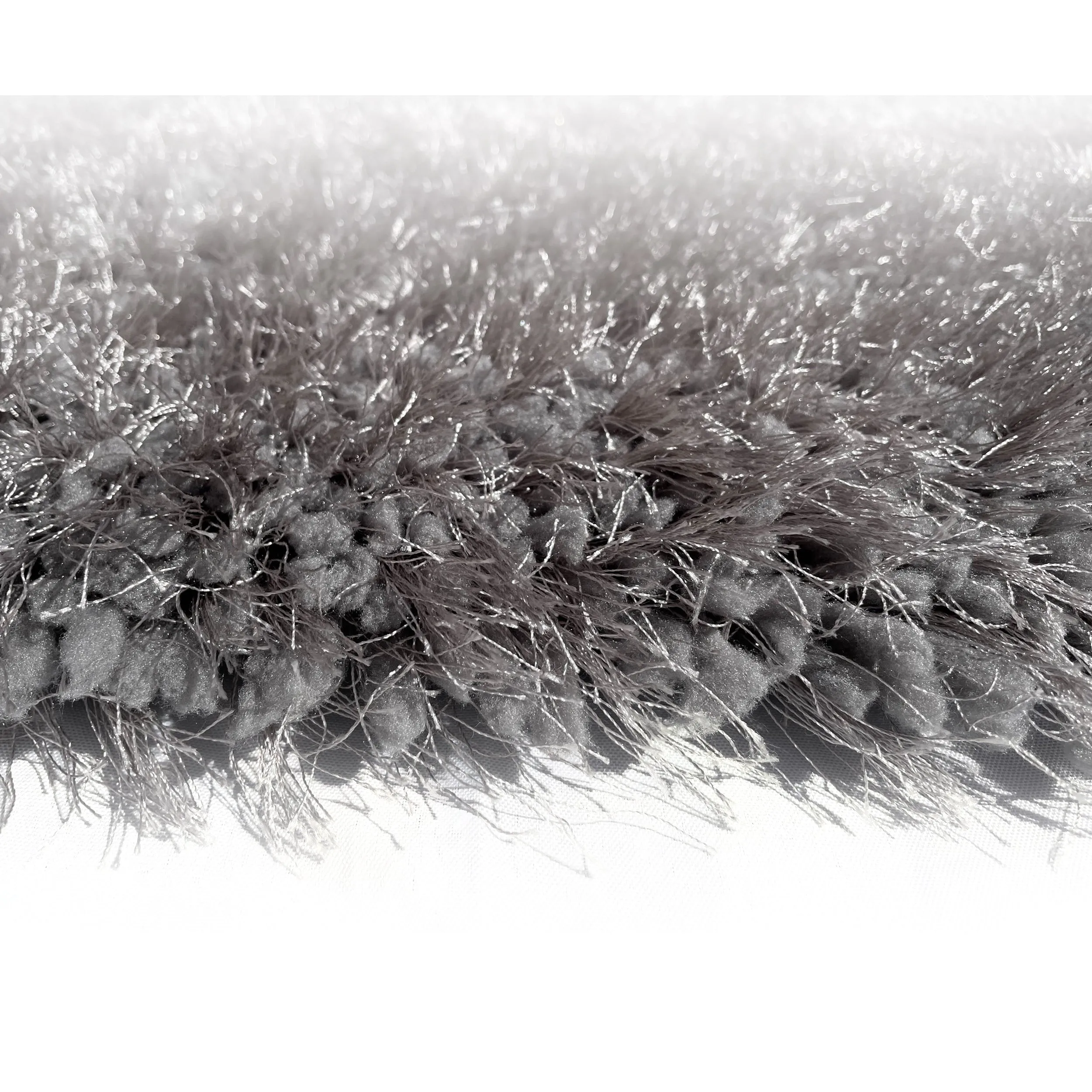 RugBerry Romance Dark Gray Solid Shag Area Rug
