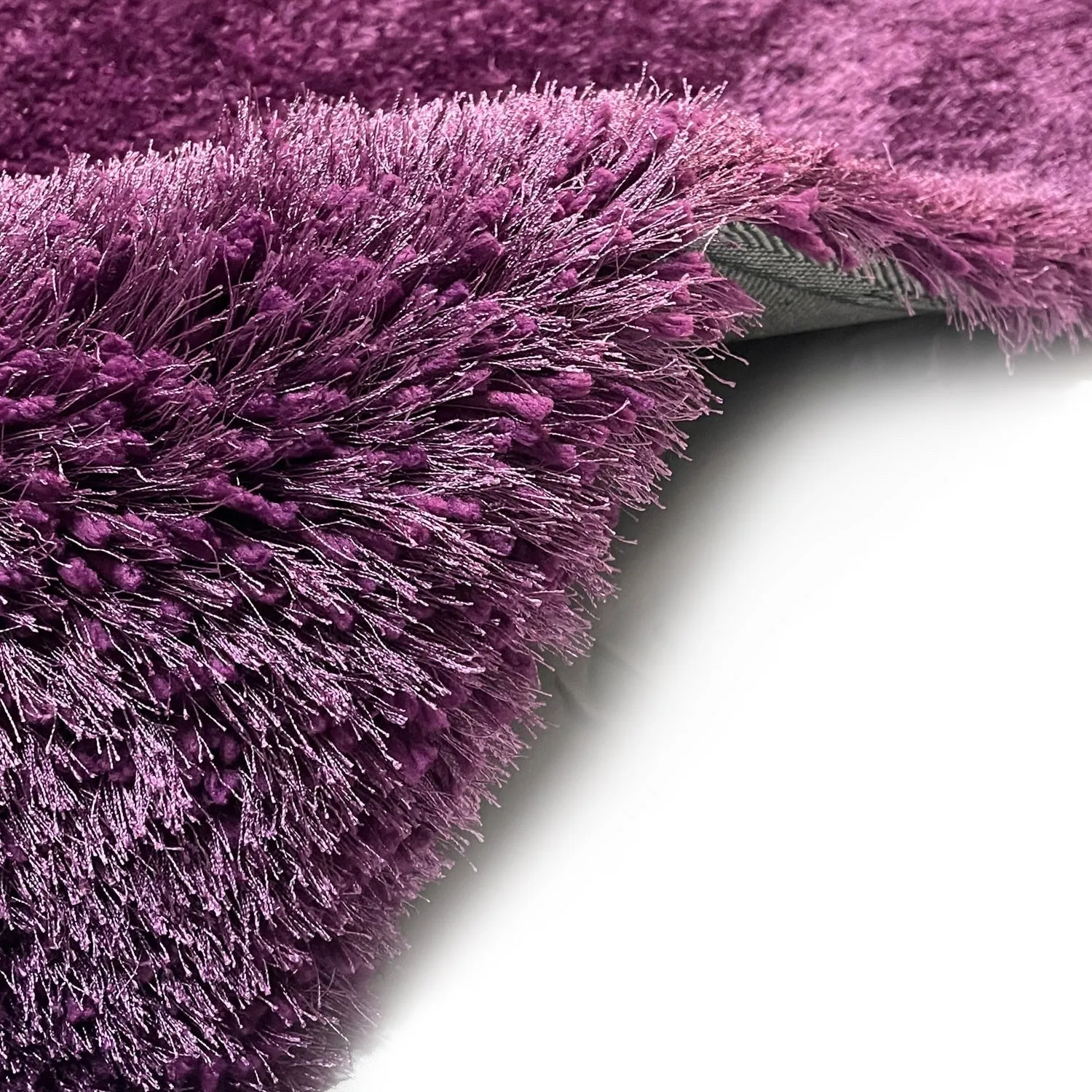 RugBerry Romance Purple Shag Area Rug Soft Plush Shaggy Modern Carpet