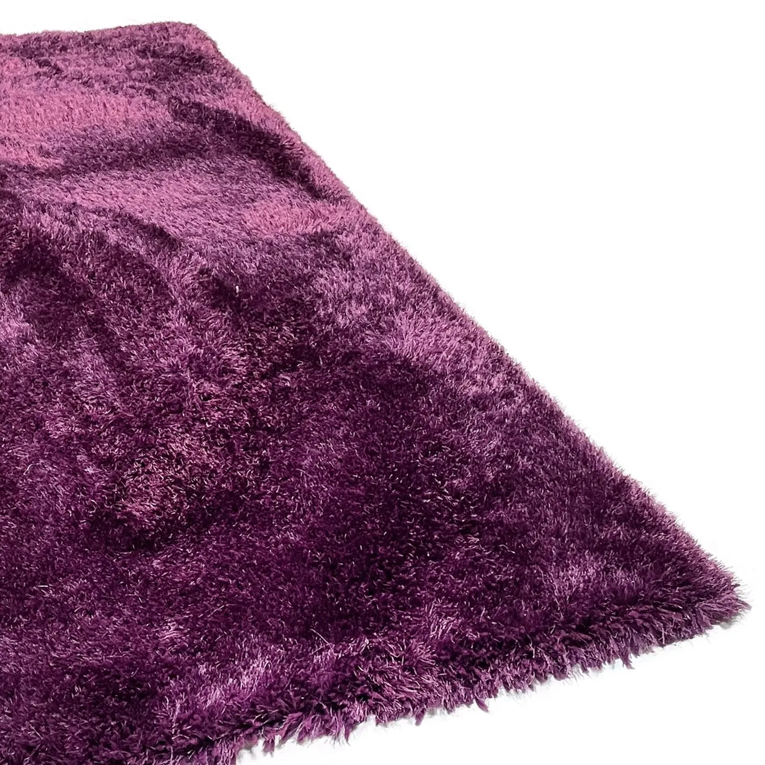 RugBerry Romance Purple Shag Area Rug Soft Plush Shaggy Modern Carpet