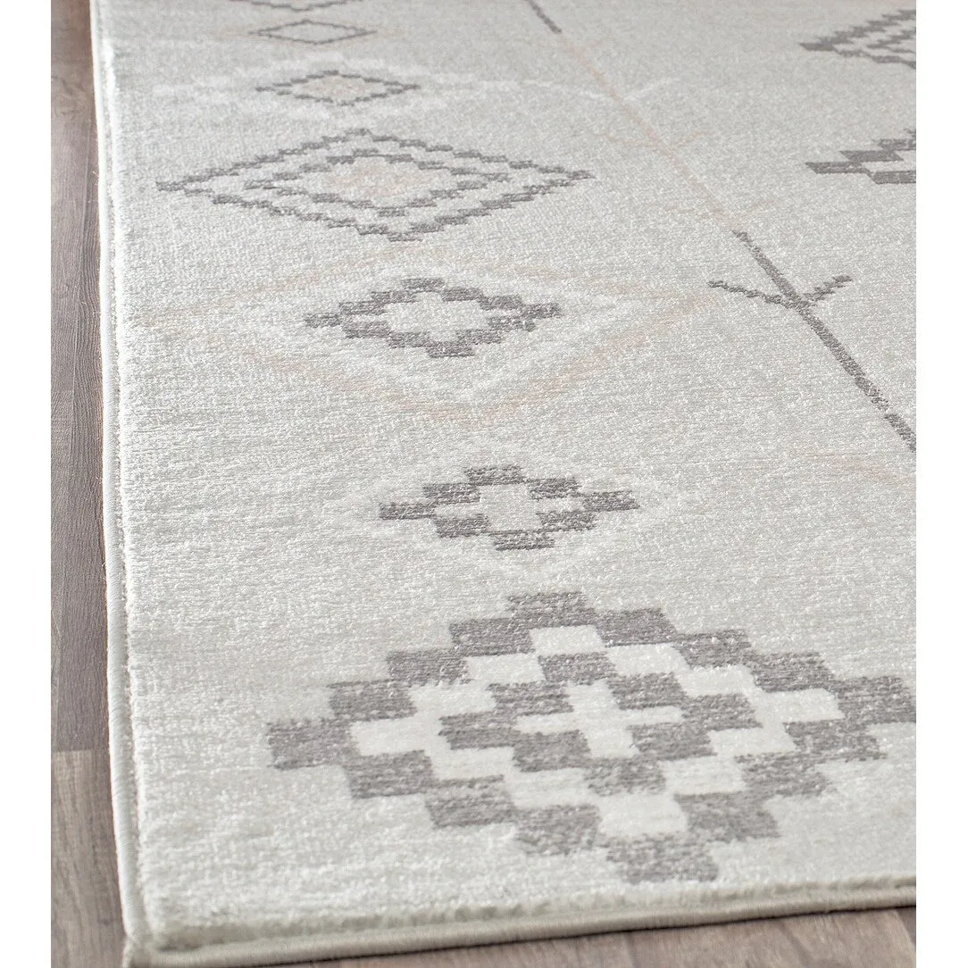 Rugs America Rumi Modern Diamond Boho Tribal Soft Area Rug