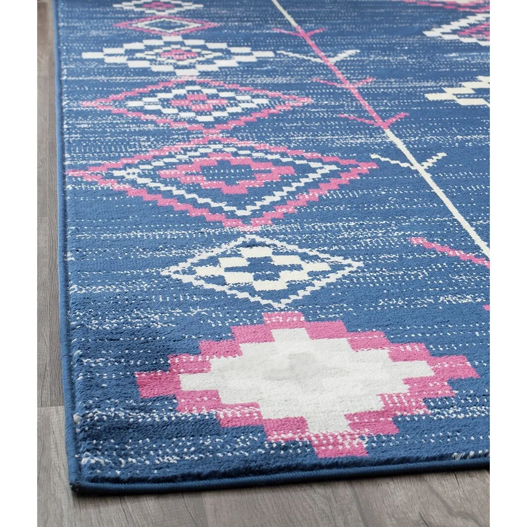 Rugs America Rumi Modern Diamond Boho Tribal Soft Area Rug