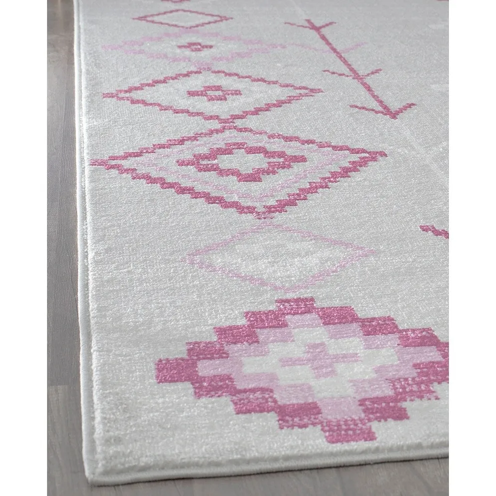 Rugs America Rumi Modern Diamond Boho Tribal Soft Area Rug