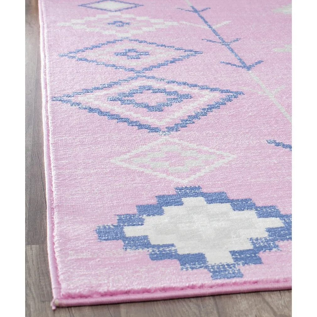 Rugs America Rumi Modern Diamond Boho Tribal Soft Area Rug