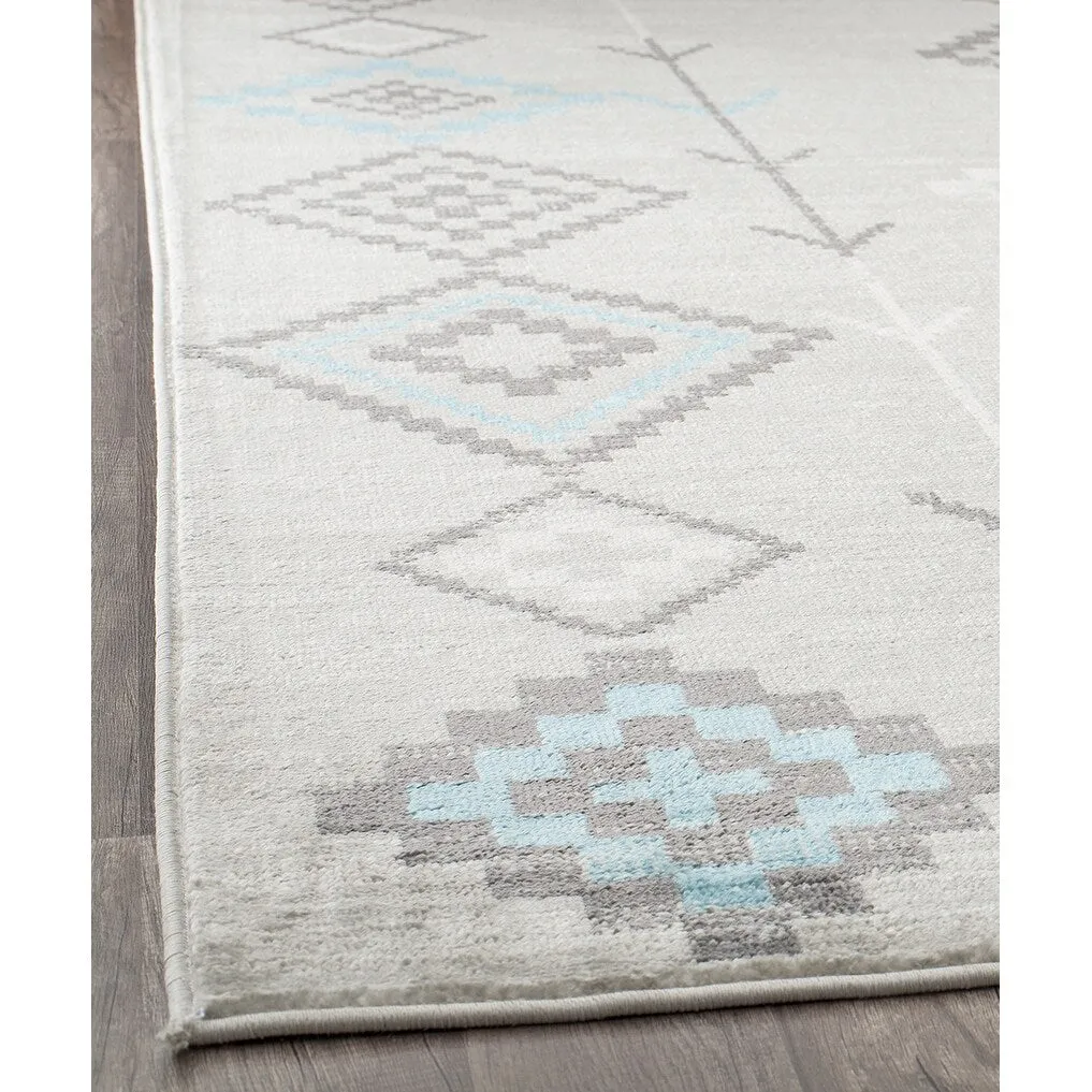 Rugs America Rumi Modern Diamond Boho Tribal Soft Area Rug